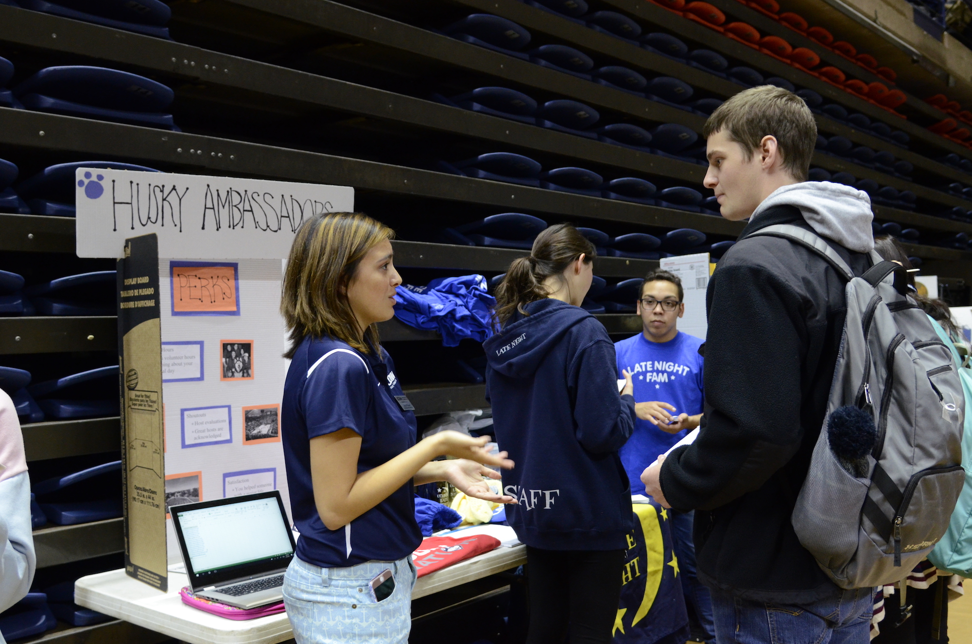 Students went to the Involvement Fair in Gampel to sign up and learn about all the organizations that are offered on campus. The fair ran from 2-7 and there were over 350 programs and organizations there. (Charlotte Lao/The Daily Campus)