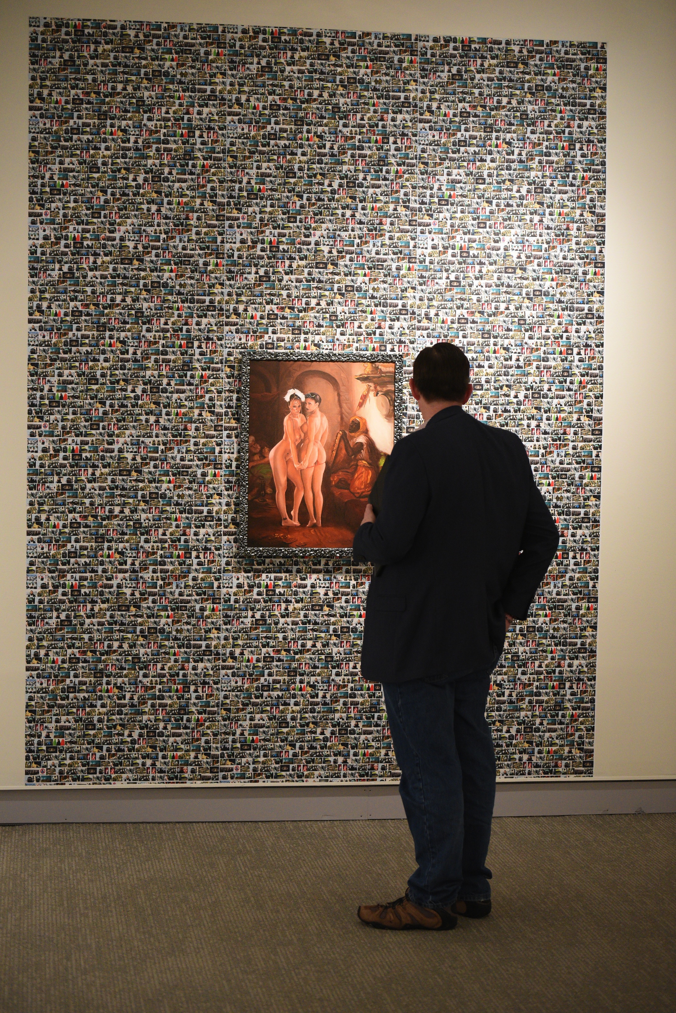 The William Benton Museum of Art holds opening for a new exhibit called, "UConn Reads: Sacred Ground." (Allen Zhun/ The Daily Campus