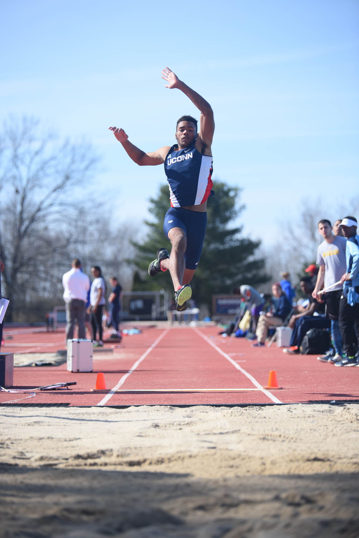 The UConn men's track and field team is preparing for the Columbia East-West Challenge following a a disappointing second-place finish in a meet last week. (Zhelun Lang/The Daily Campus) 