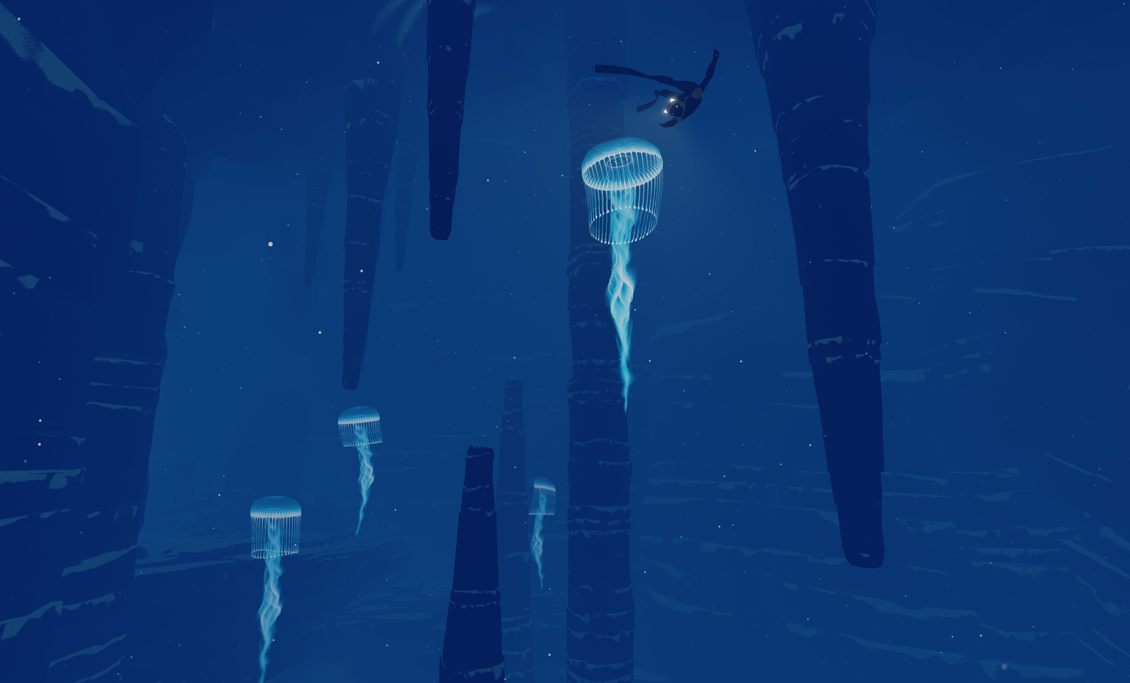 In “ABZÛ,” you enter the game with almost no prior information or backstory, only to be greeted by a stunning and beautiful virtual marine environment in which you get to explore with the humanoid diver character you control. (PlayStation Europe/Flickr Creative Commons)