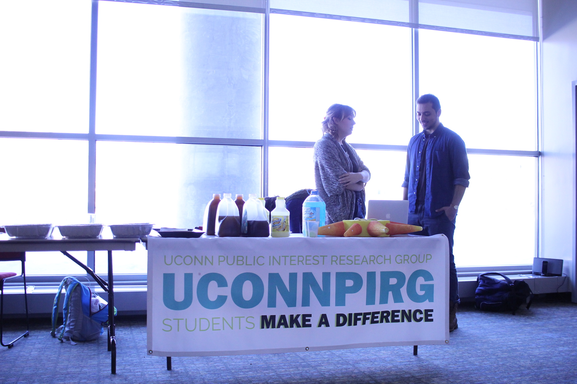 Students gathered at the Student Union on Wednesday night to hear about student activist group UConnPRIG's upcoming plans and to get involved. (Jackson Haigis/The Daily Campus)