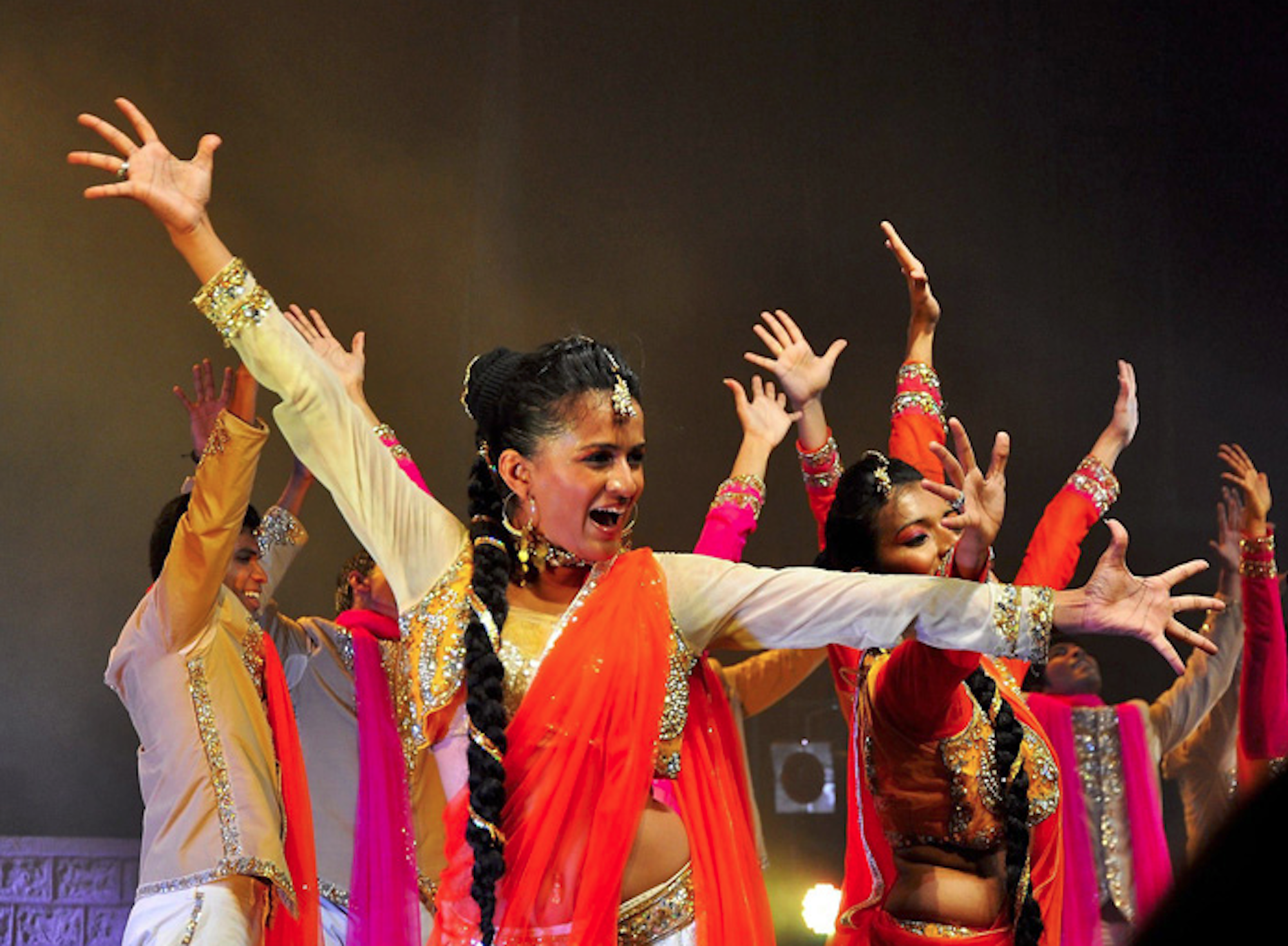 The Taj Express performed a show at the Jorgensen with a huge variety of singing, cultural dancing, young romance, stunning visuals and a captivating story for any audience. (Photo courtesy of tajexpressthemusical.com)
