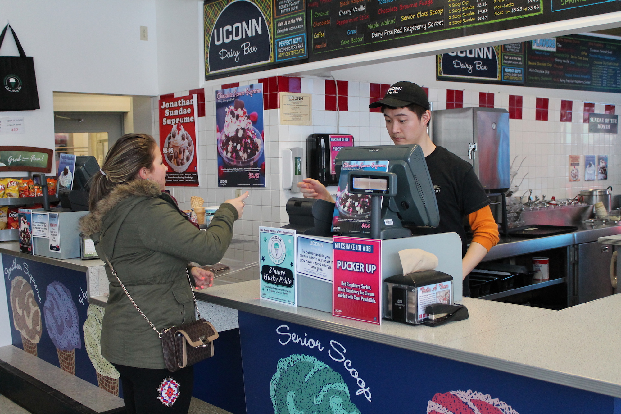 UConn is known for its homemade ice cream from the Dairy Bar. It's a favorite among UConn students, who can be found at either of the Dairy Bar's locations by Horsebarn Hill or in the Student Union. (File Photo/The Daily Campus)