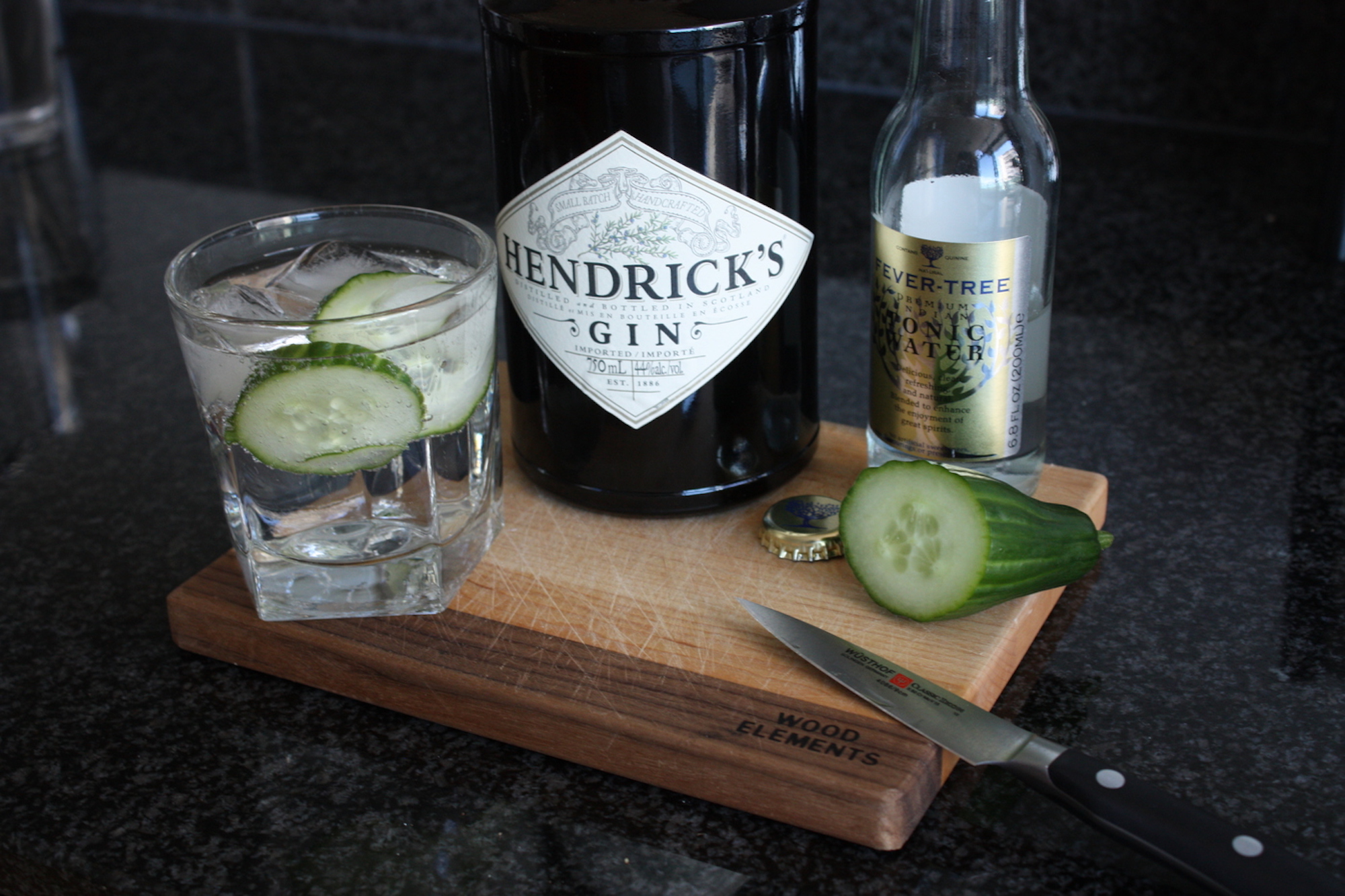 This week's drink of the week is meant to soothe your post-midterm bloating from stress eating. It's a combination Hendrick's Gin, cucumbers and tonic water. (Photo courtesy of sipbitesavour.com)