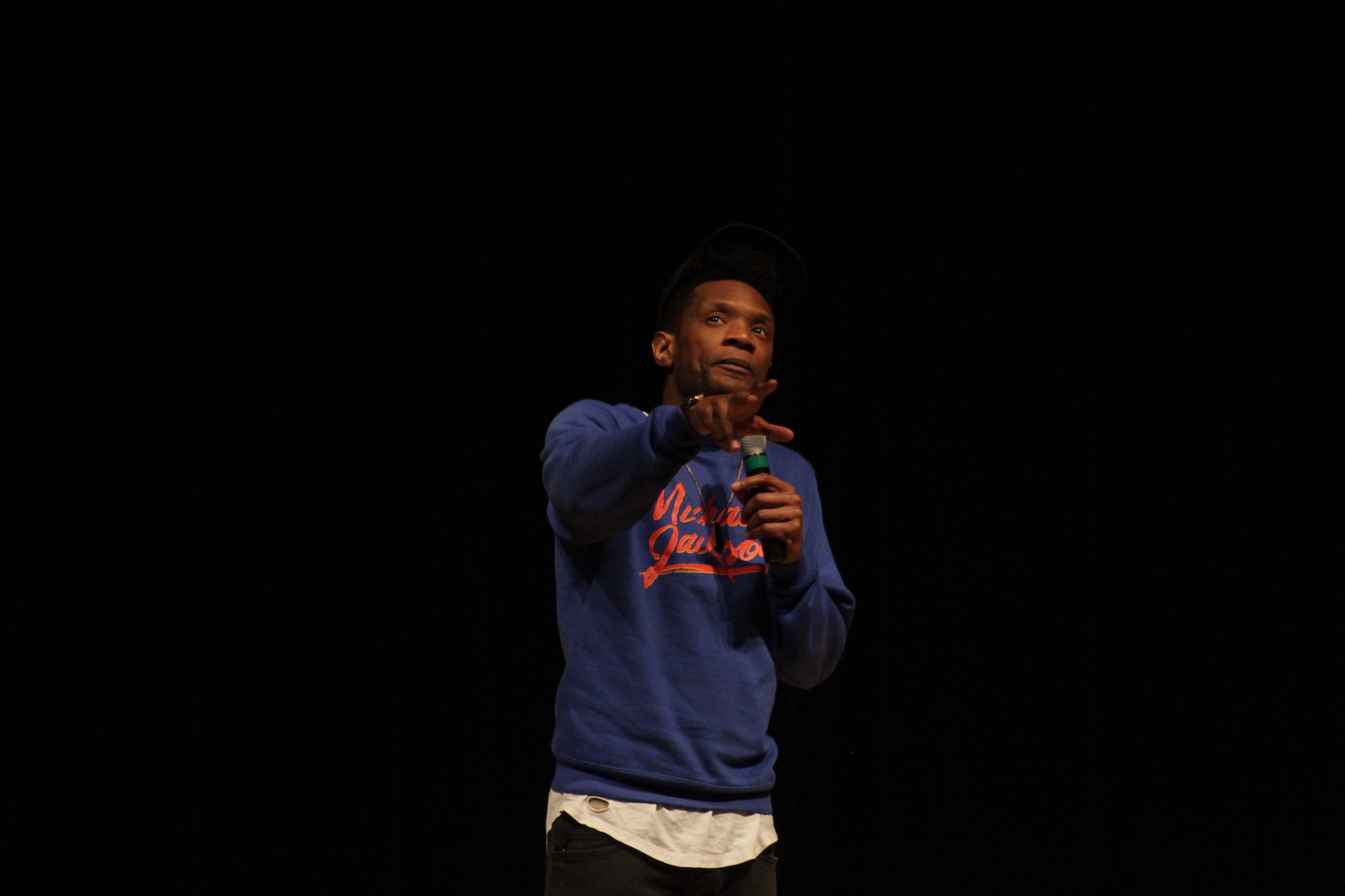 Comedian Seaton Smith performed in the Student Union theater Wednesday, March 1 as a part of SUBOG's comedy series. He has appeared on well-known comedy shows like "Late Night with Sethy Meyers," "Inside Amy Schumer" and "The Nightly Show." (Jordan Richardson/The Daily Campus)