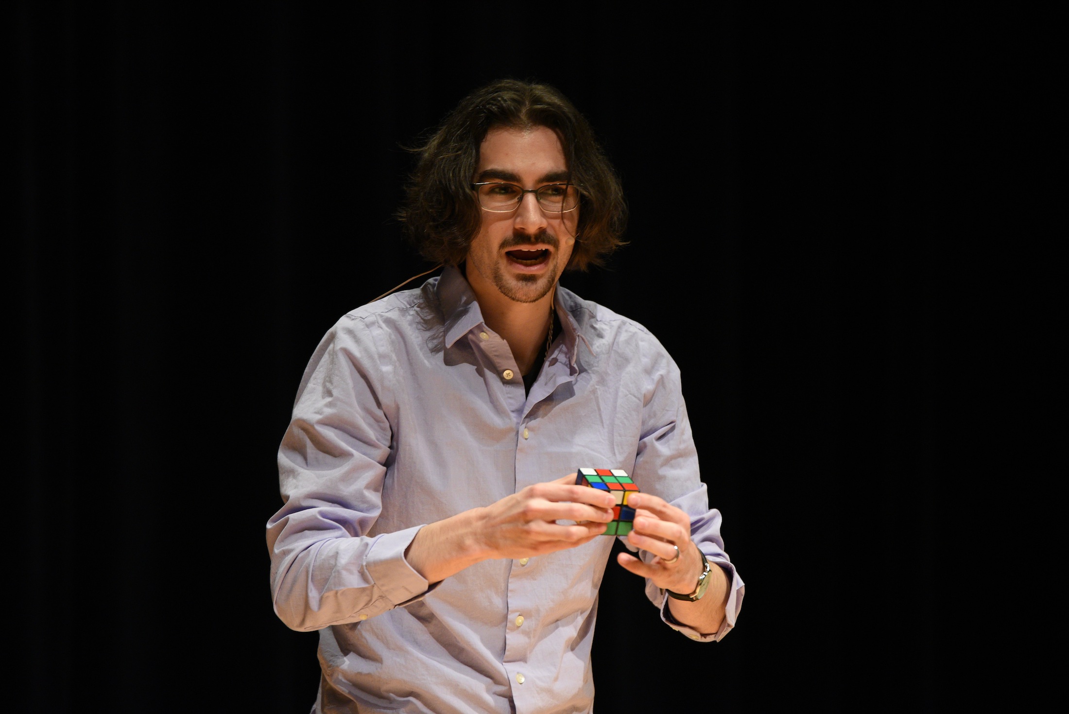 Brain Miller performs a magic show at the UConn student union on Tuesday, March 7th. Brian Miller is a private event entertainer and keynote speaker. For over 10 years he has performed for thousands of audiences in 30 states and on 4 continents. (Zhelun Lang/The Daily Campus)