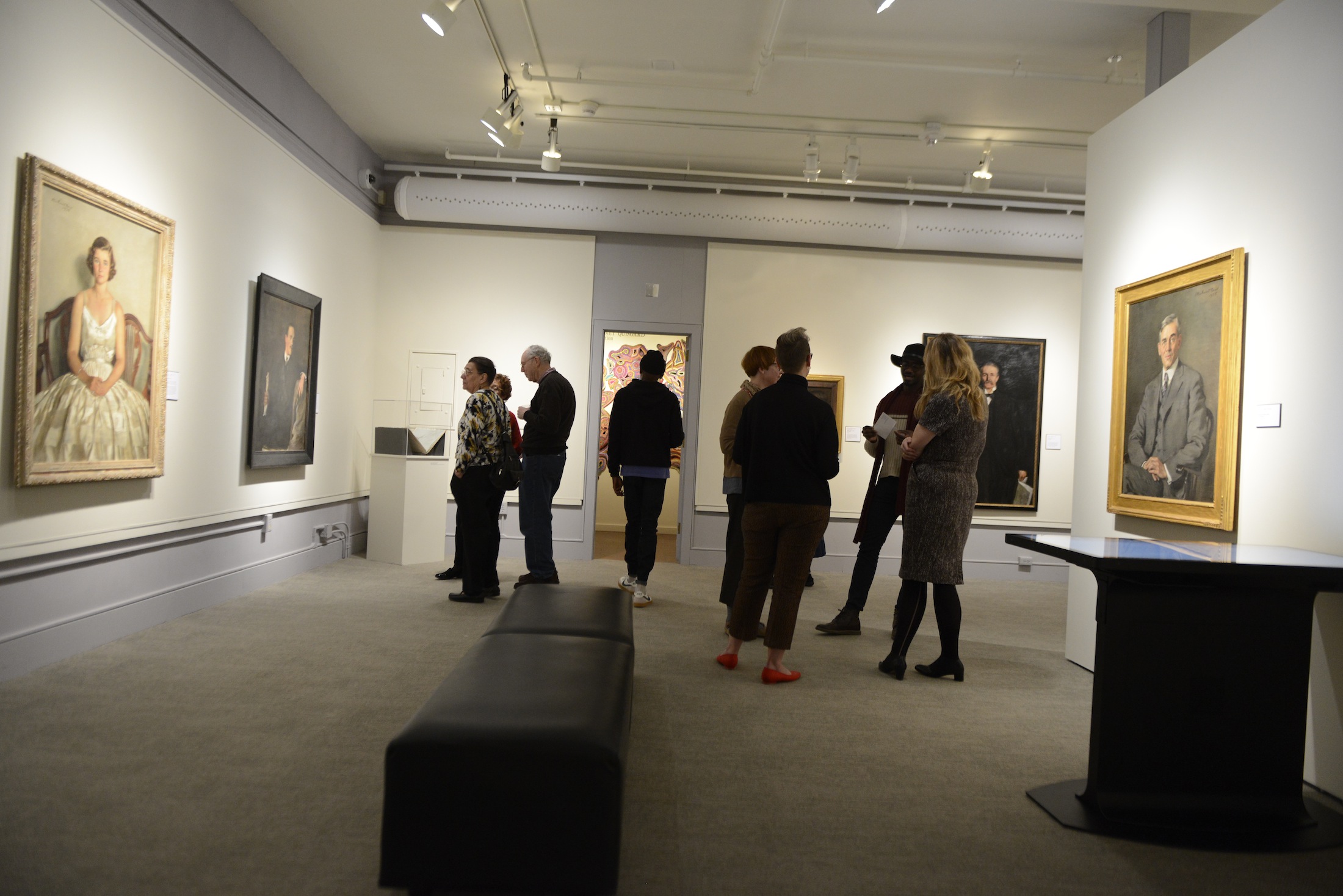 The William Benton Museum of Art debuted four new exhibits all centered around the theme of women in art. (Jason Jiang/The Daily Campus)