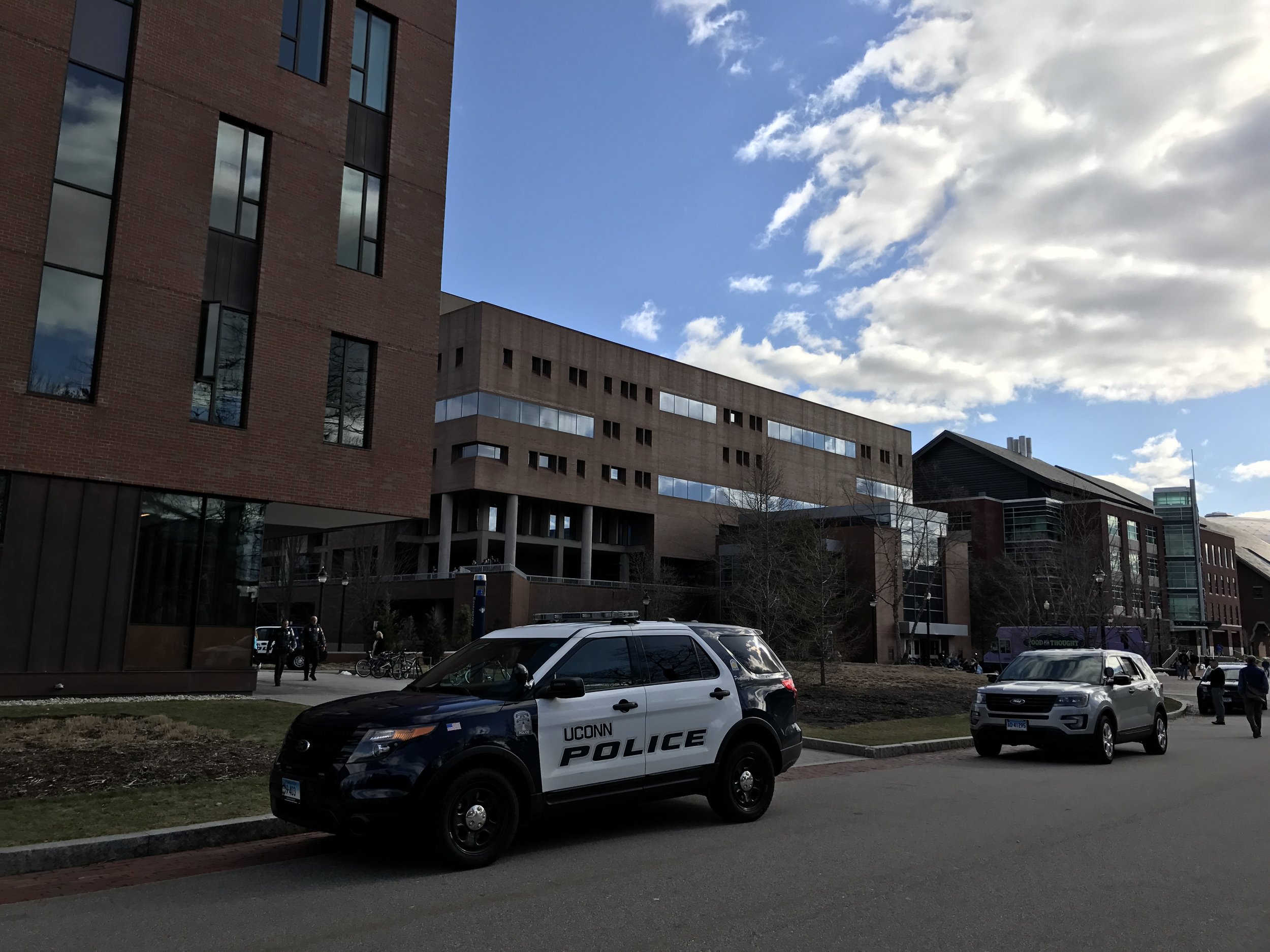 UConn police said they were called after someone over heard a concerning conversation. (Owen Bonaventura/The Daily Campus)