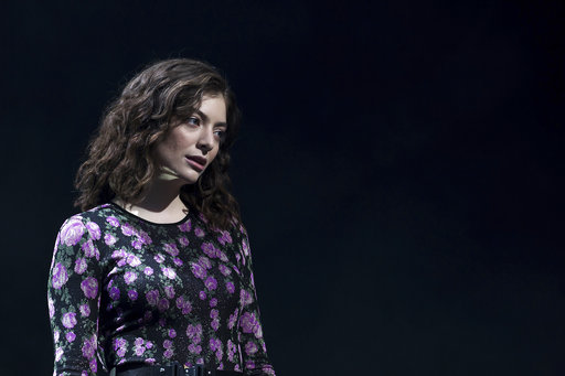 Singer Lorde performs on the 'Other Stage' at the Glastonbury music festival at Worthy Farm, in Somerset, England, Friday, June 23, 2017. (Photo by Grant Pollard/Invision/AP)