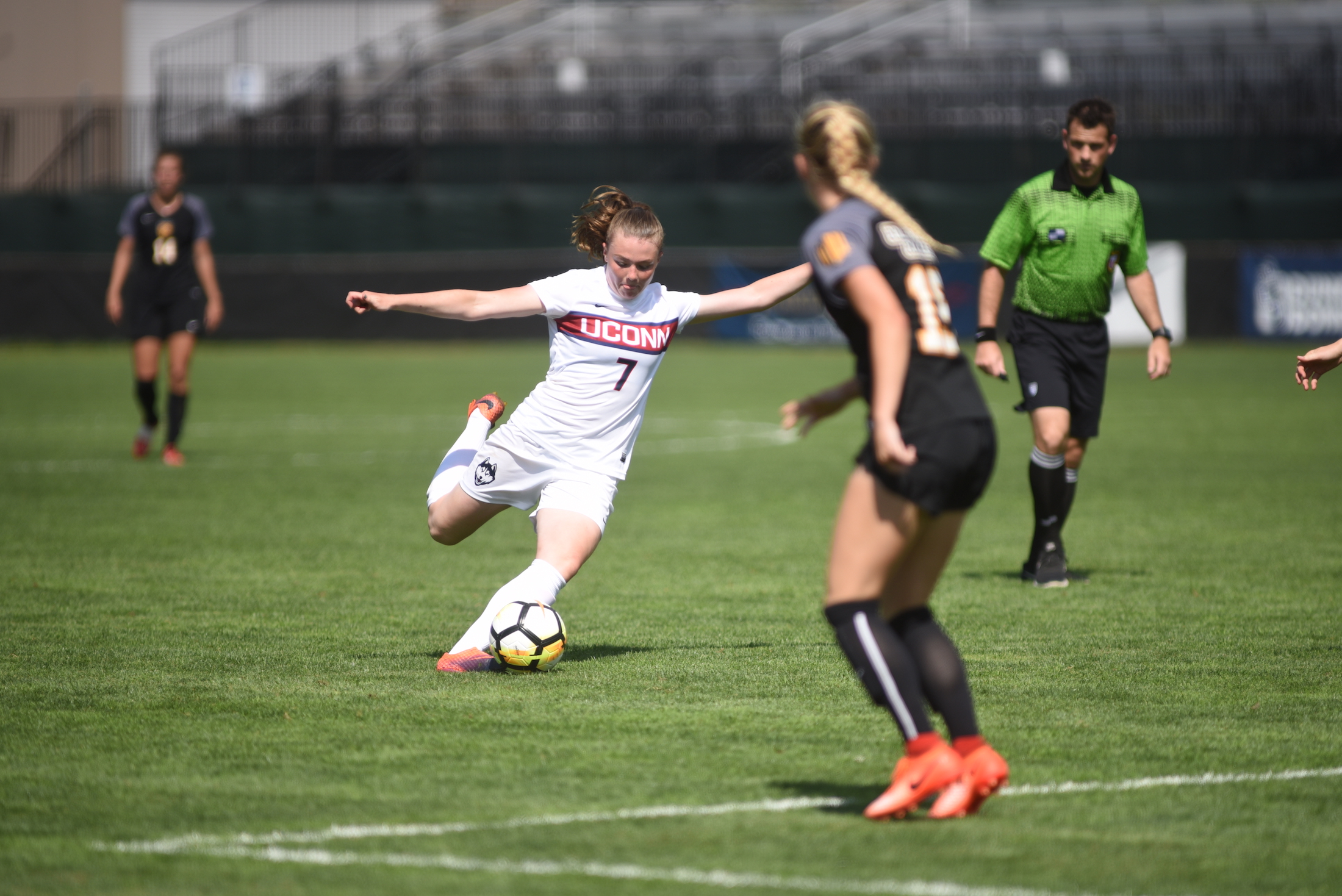 UConn women's soccer begins the conference portion of their season as they host Cincinnati on Thursday at Joseph J. Morrone stadium. (Charlotte Lao/The Daily Campus)