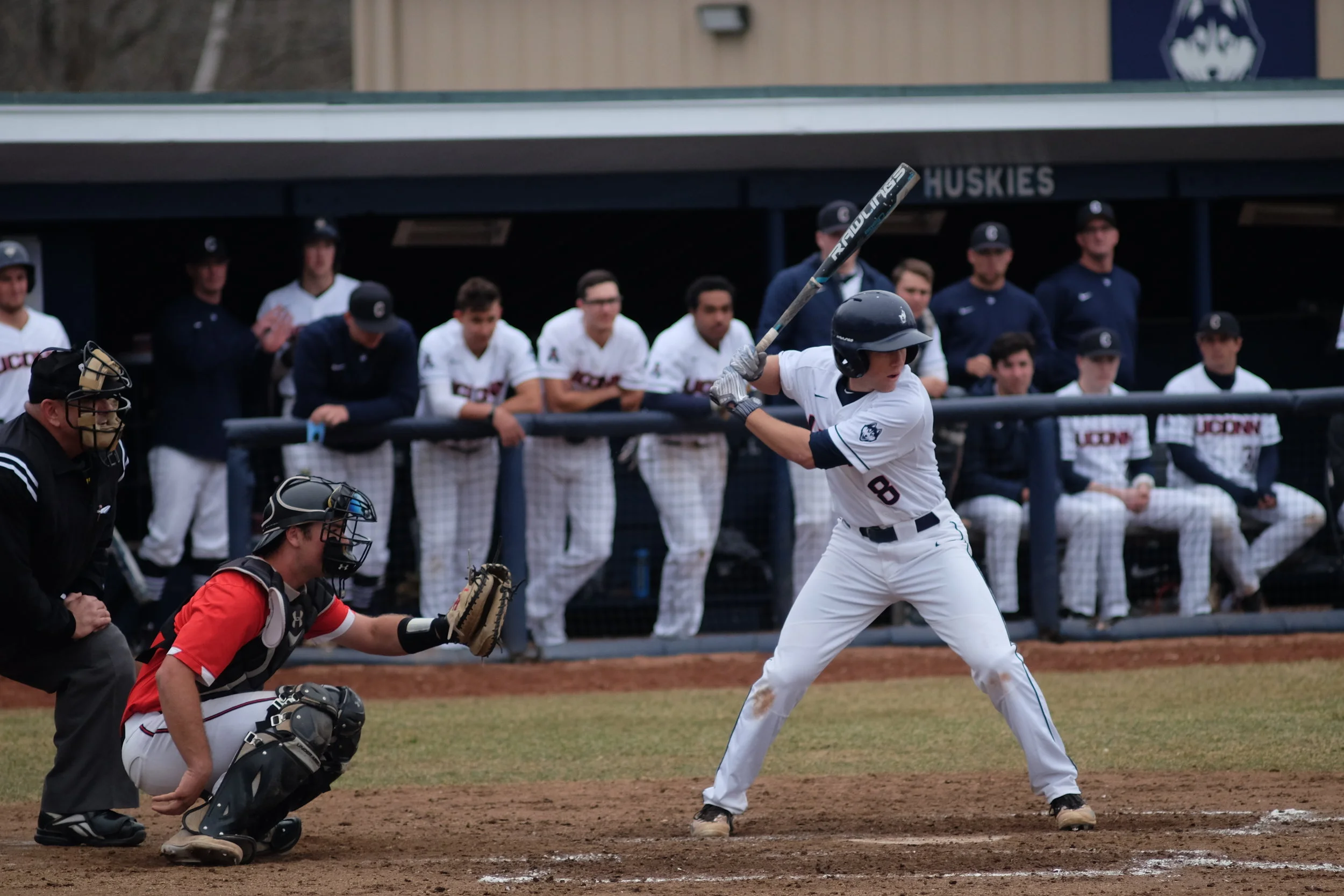The Huskies are right back at J.O. Christian Field tomorrow for a 3 p.m. tilt against CCSU. (Jon Sammis/The Daily Campus)