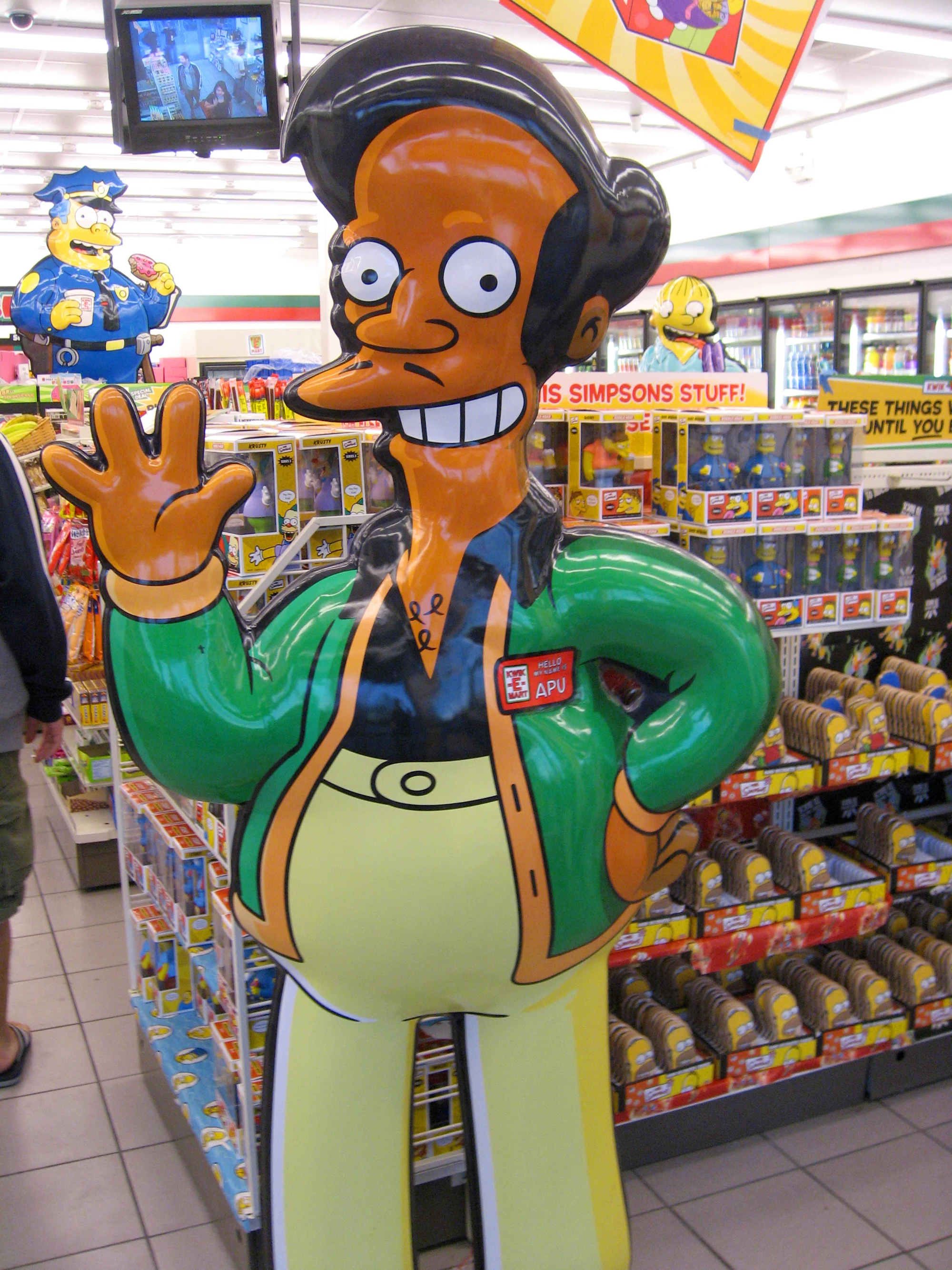 Apu Nahasapeemapetilon is an Indian-American character on the show "The Simpsons." The show aired an episode last week on April 8 in response to a documentary from 2017 that criticized the offensive character. ( Victor Lee /Creative Commons)