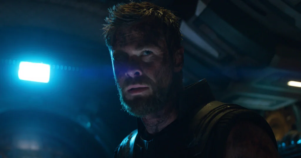 This image released by Disney shows Chris Hemsworth as Thor in a scene from Marvel Studios' "Avengers: Infinity War." (Marvel Studios via AP)