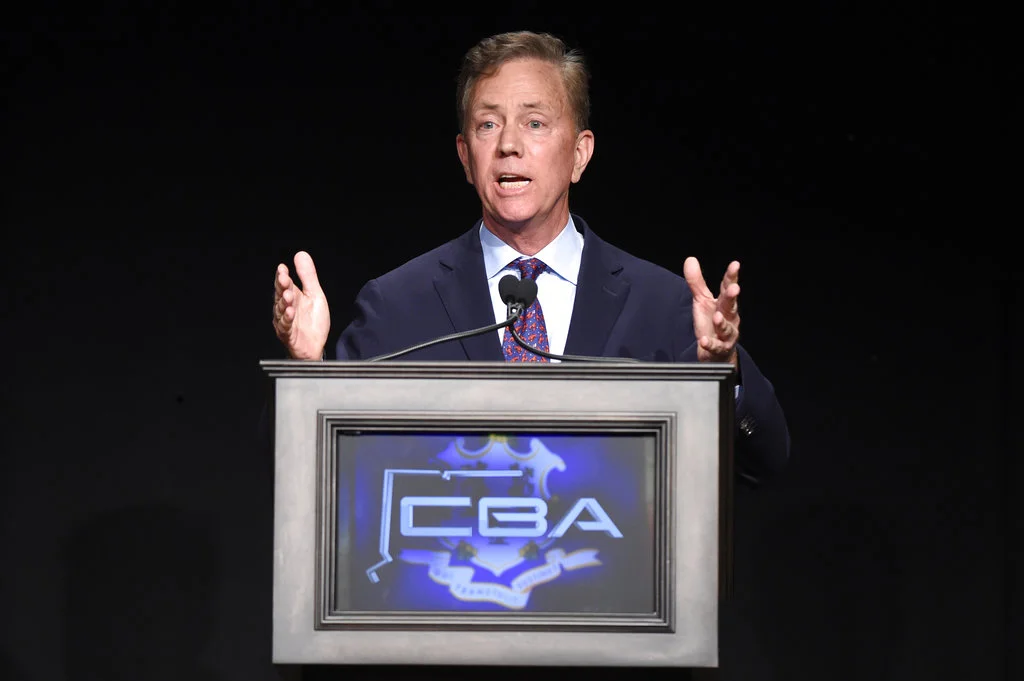 Democratic gubernatorial candidate Ned Lamont answers a question during the Connecticut Broadcasters Association gubernatorial debate, Thursday, Oct. 18, 2018 in Hartford, Conn. (Cloe Poisson/Hartford Courant via AP)