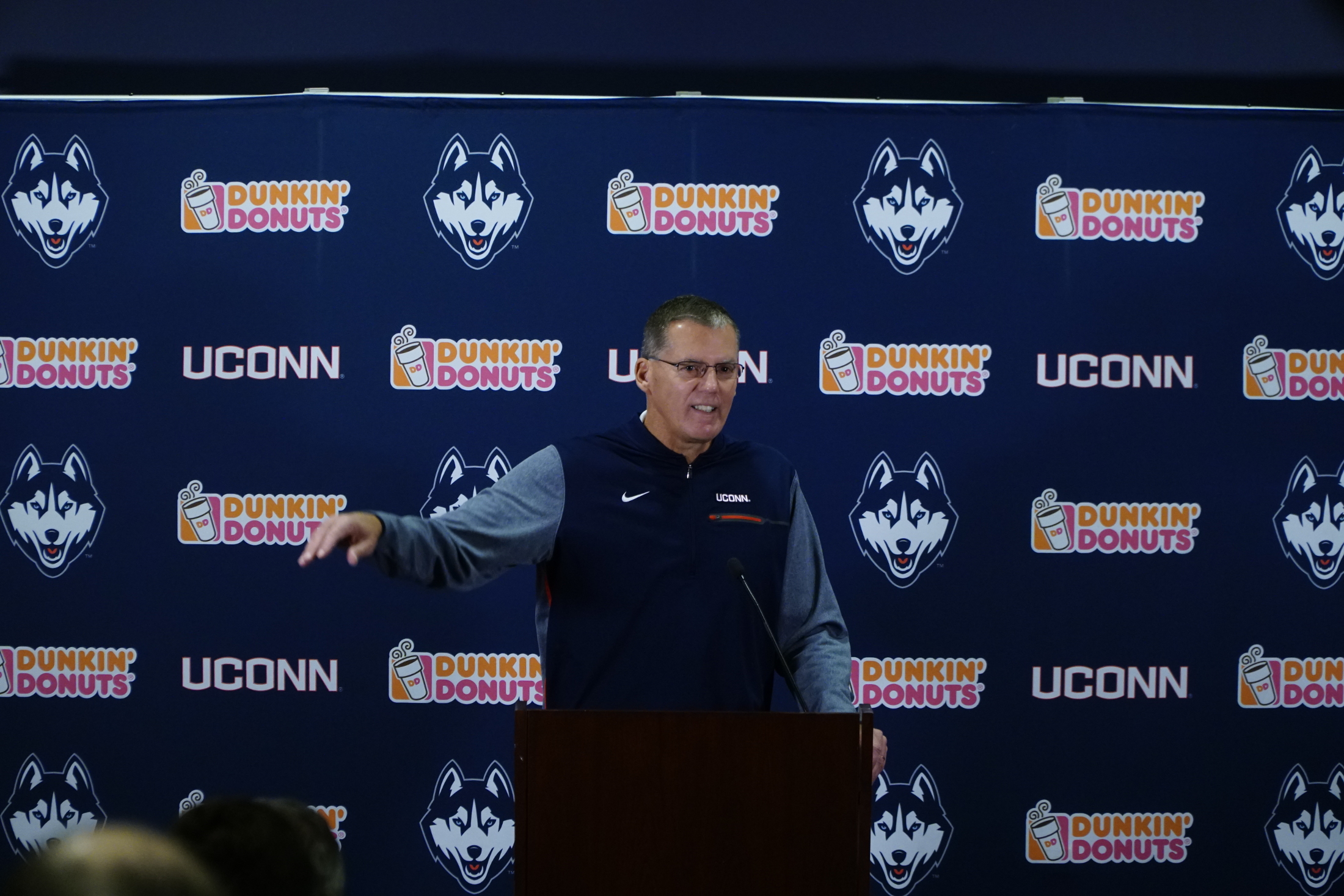 Randy Edsall is struggling to win on the field but he and he son Corey picked up a win in the legal system the other day (Eric Wang/The Daily Campus)