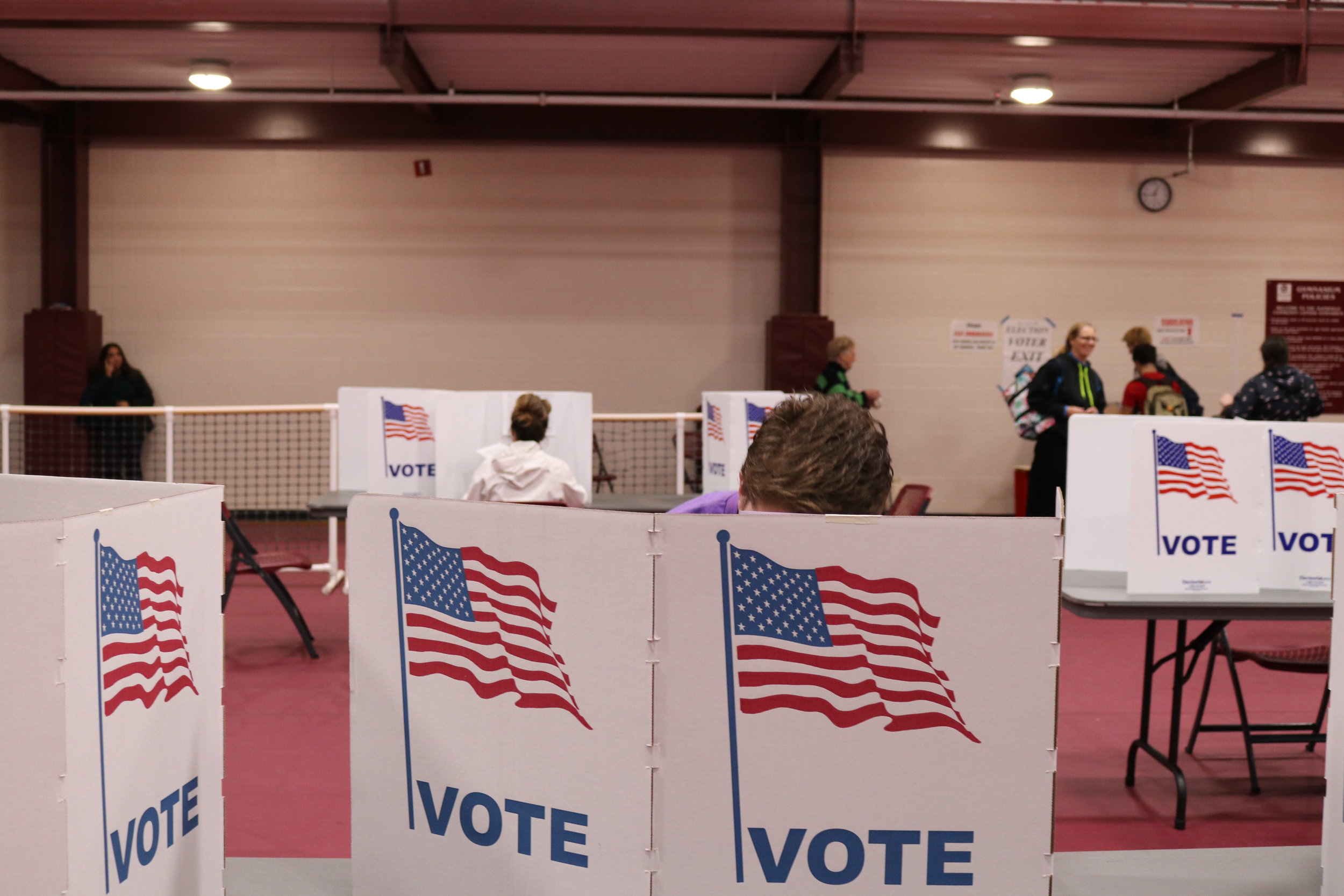 The officials calculated a total of 3,421 ballots for Mansfield Community Center. (Maggie Chafouleas/The Daily Campus)