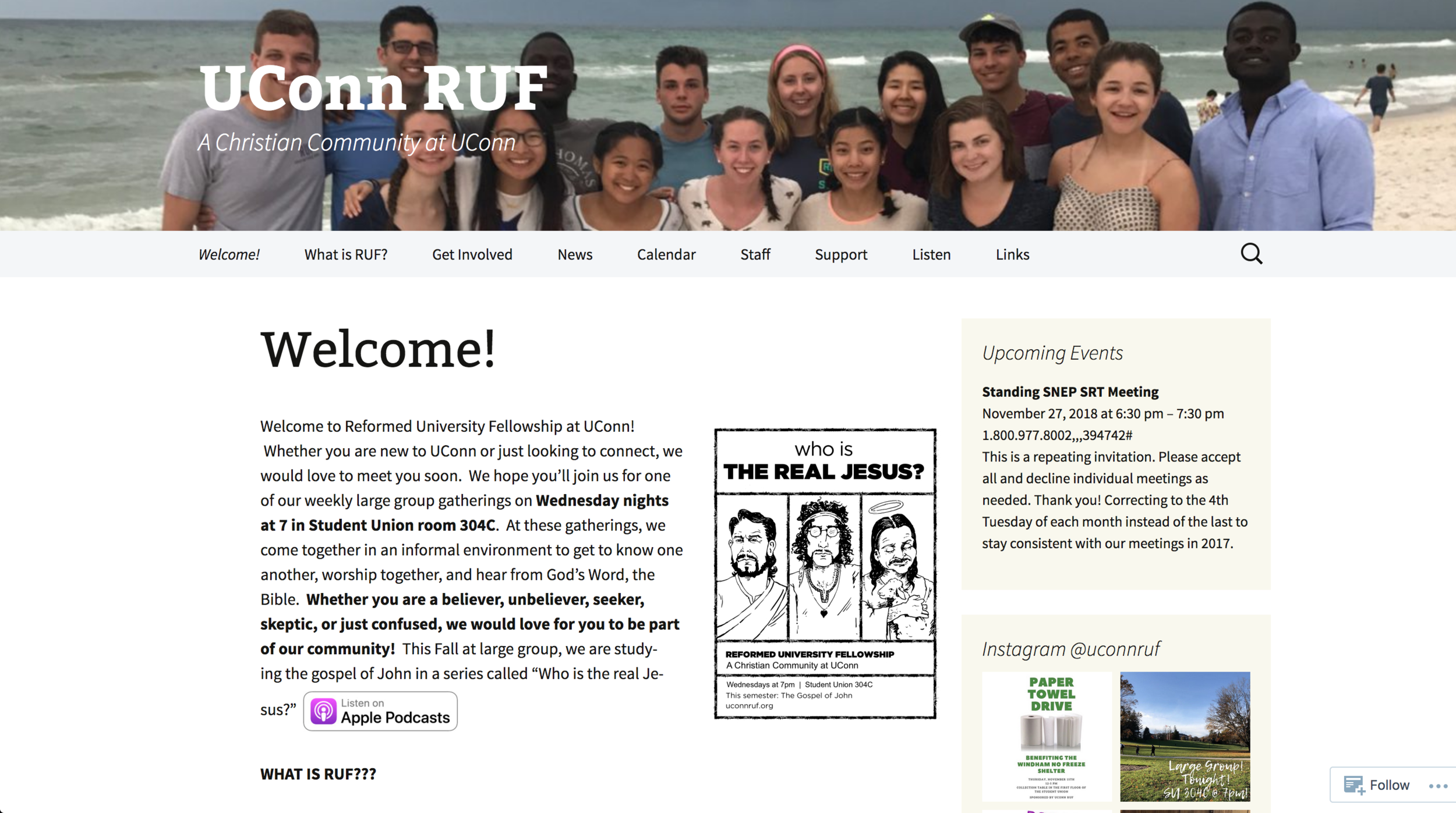 Barnes said RUF, a smaller Christian group on campus, hasn’t held a fundraiser before but has been wanting to do something helpful that a group its size could manage. (Screenshot of website )
