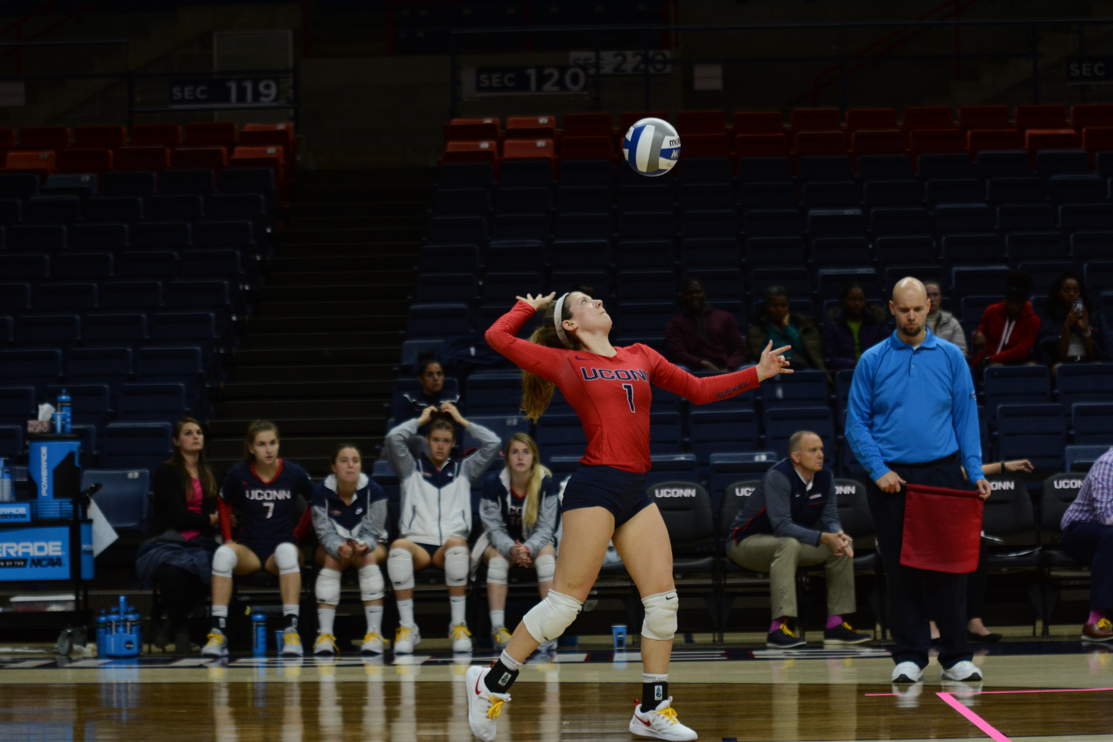 Senior Libero Elizabeth Kline was an impact player in her time at UConn (Judah Shingleton/The Daily Campus)