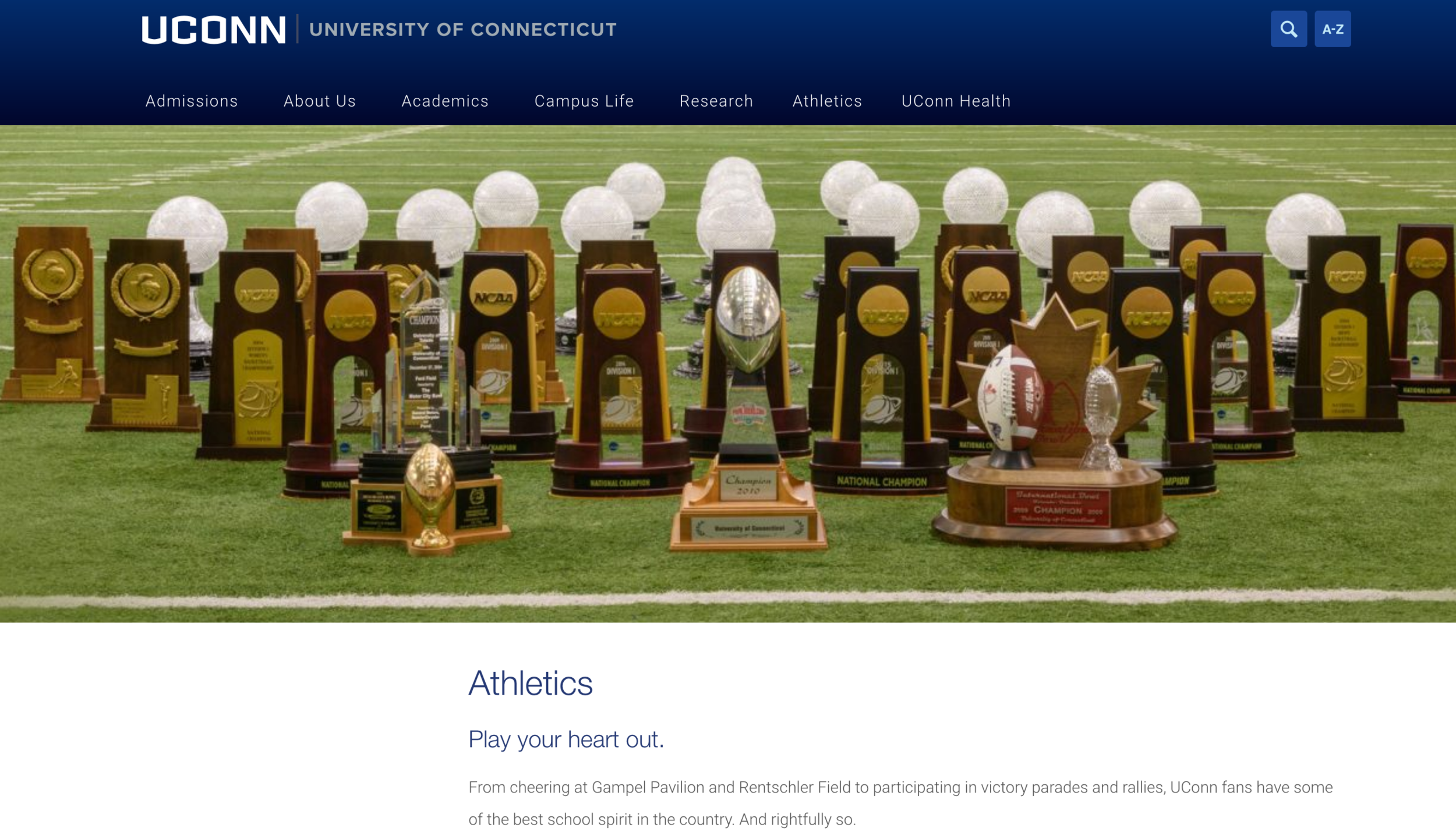 There is no easy way to pull UConn athletics out of the hole it has dug itself into with this absurdly large deficit. However, it is clear that the issue stems from a variety of causes, one of the main ones being the unsuccessful conference that we are currently in. (Screenshot of website)