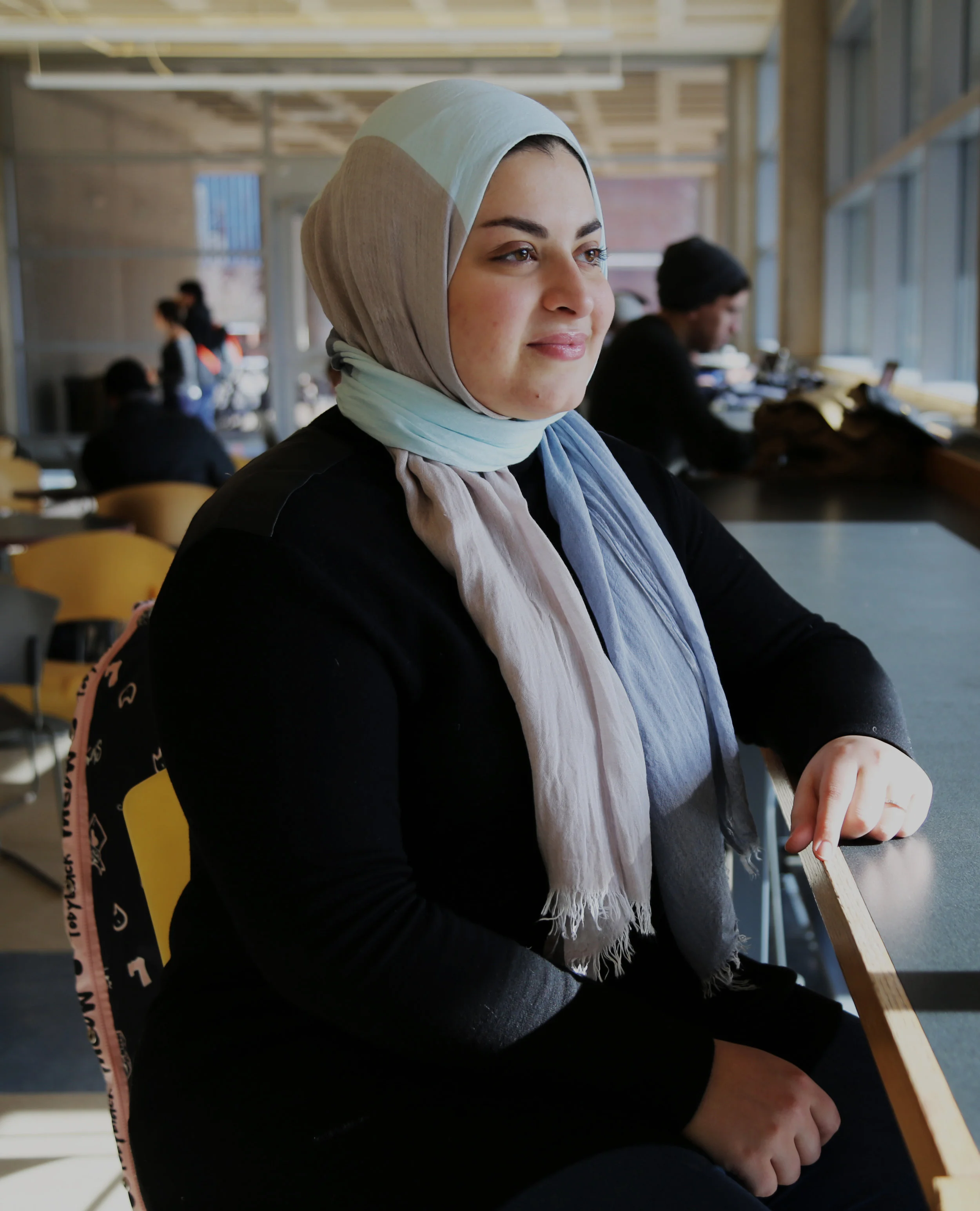 Mennatullah Elfouly, an eighth-semester mechanical engineering major and a member of UConn Muslim Student Association (MSA), said she began to wear a hijab when she was 15 years old. (Photo by Yuanyuan Cao/The Daily Campus)