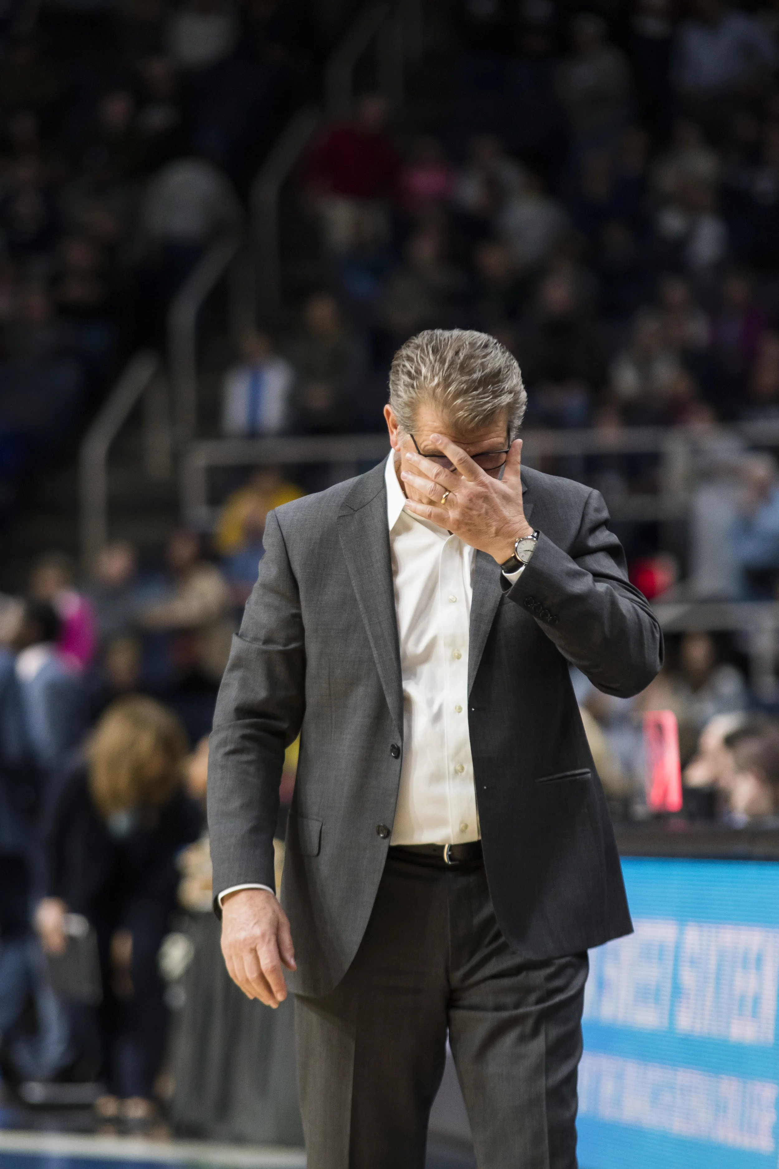 Geno Auriemma and Jeff Walzs’ team’s will battle it out for a spot in the Final Four. Photo by Eric Wang/The Daily Campus