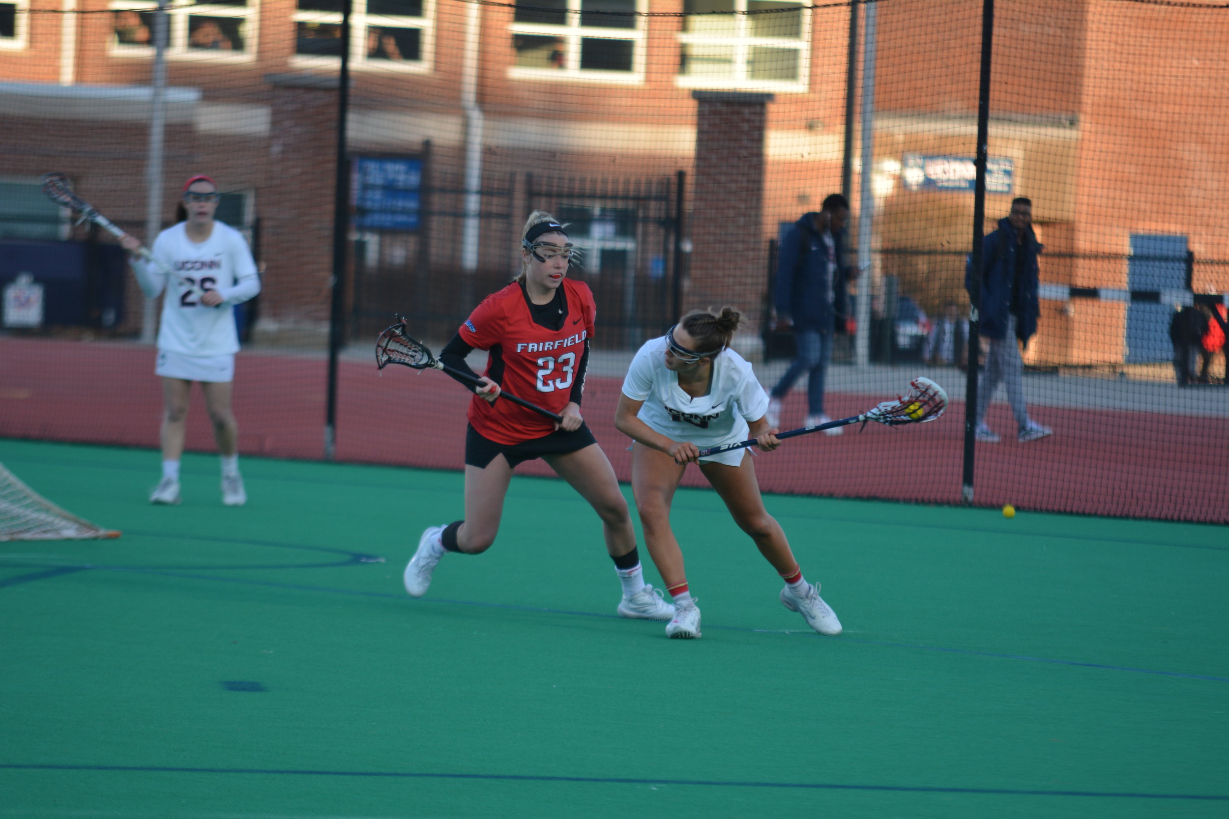 UConn hit the 13-goal threshold for the fourth time this season on Saturday, yet surprisingly they are just 1-3 in those games. (File photo/The Daily Campus)