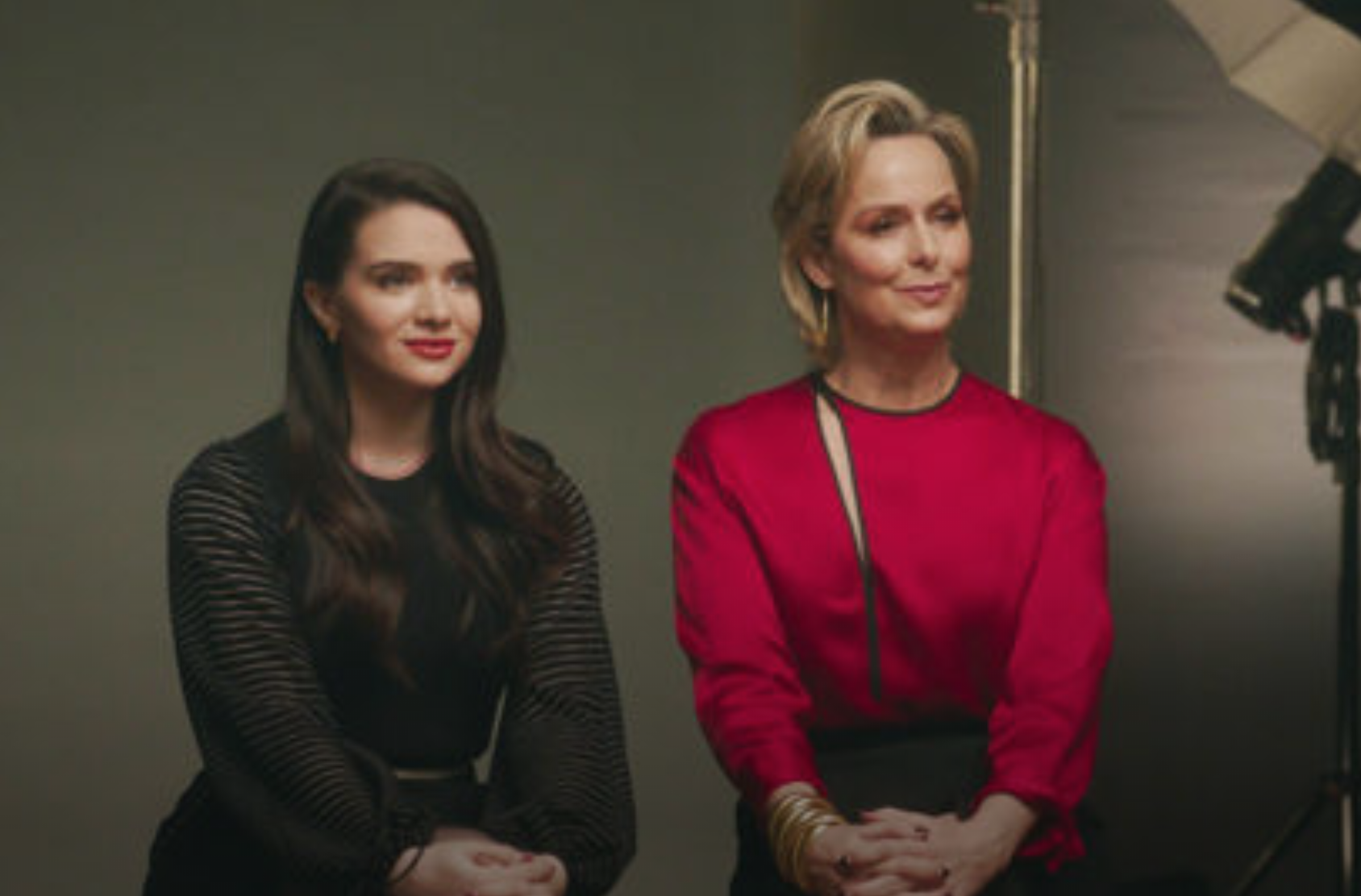 Katie Stevens and Melora Hardin in ‘The Bold Type’ on Freeform. (Freeform/screenshot)