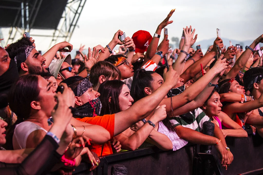 Festival goers attend the Coachella Music & Arts Festival at the Empire Polo Club on Sunday, April 14, 2019, in Indio, Calif. (Photo by Amy Harris/Invision/AP)