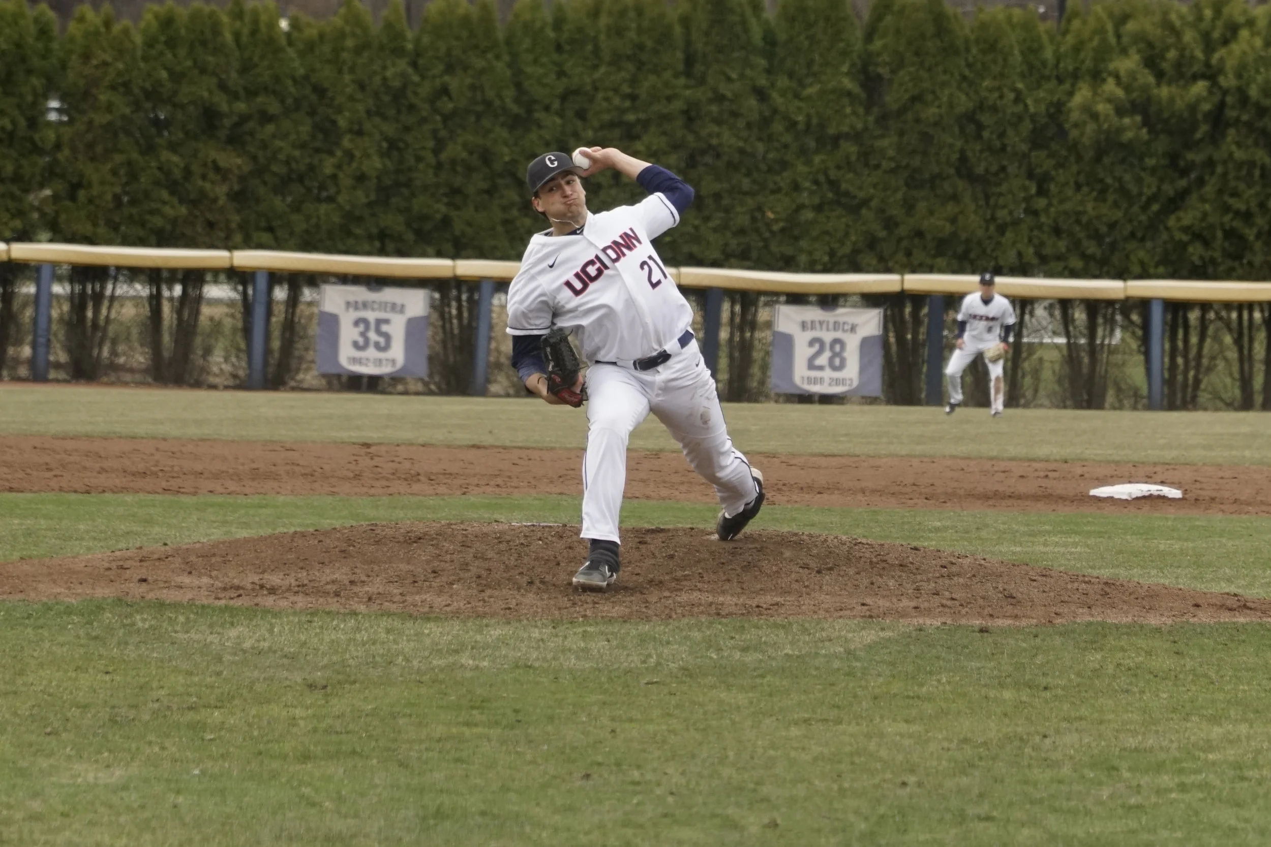 Mason Feole has been a pivotal part in UConn baseballs successes this season (Photo by Eric Wang/The Daily Campus)