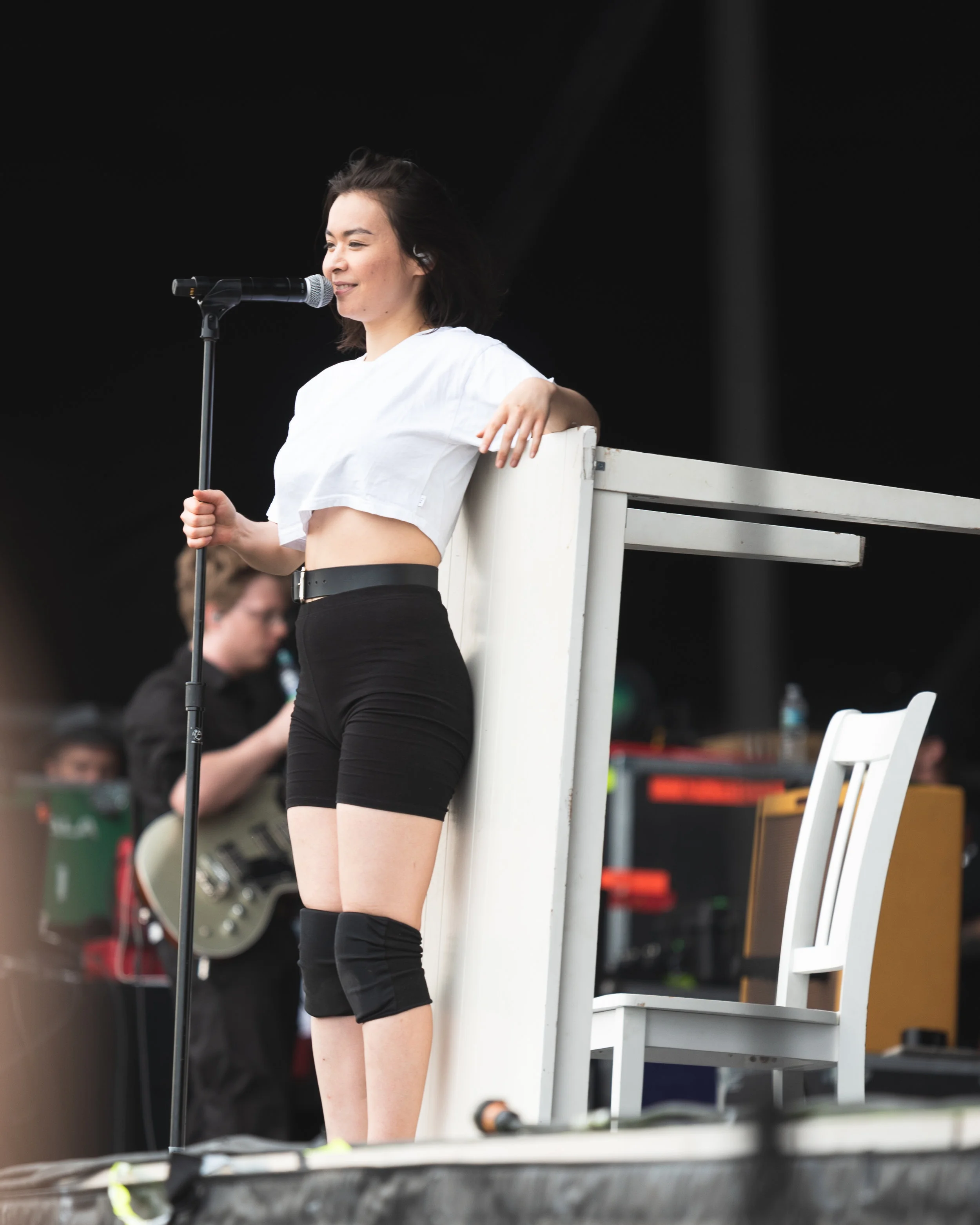 Japanese-American singer-songwriter Mitski brought the temple up or slowed it down in her set.