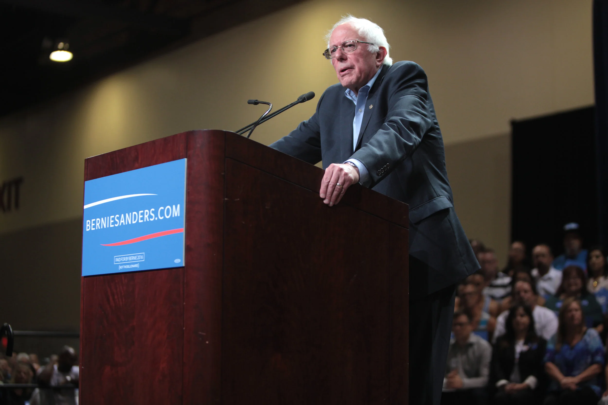 Bernie Sanders’ New Deal is set to cost $16.3 trillion. Photo by Gage Skidmore from Flickr creative commons