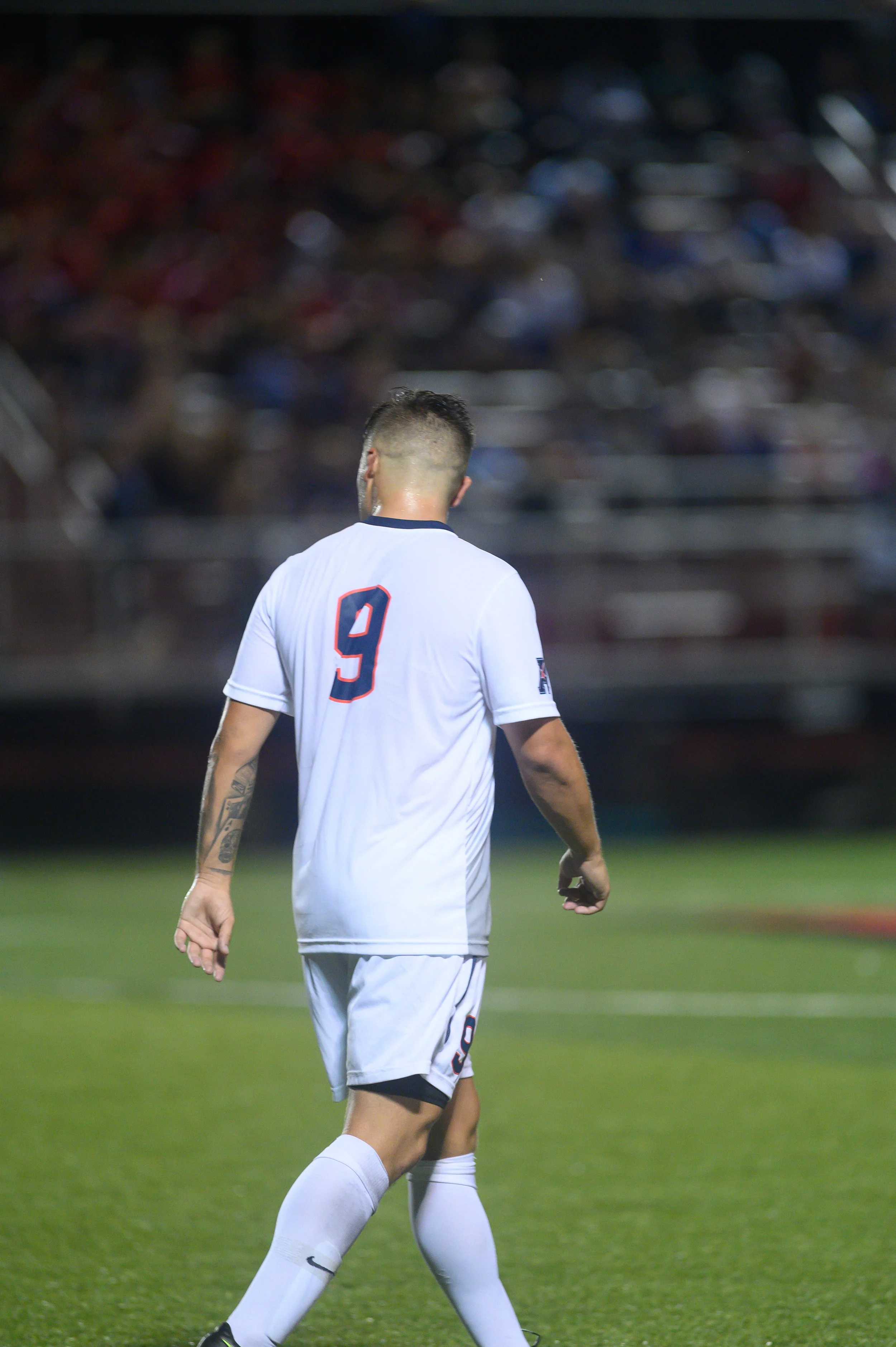 Jordan Hall tallied two goals in his debut for the Huskies, leading the way to their victory over Rider. Photo by Charlotte Lao / The Daily Campus