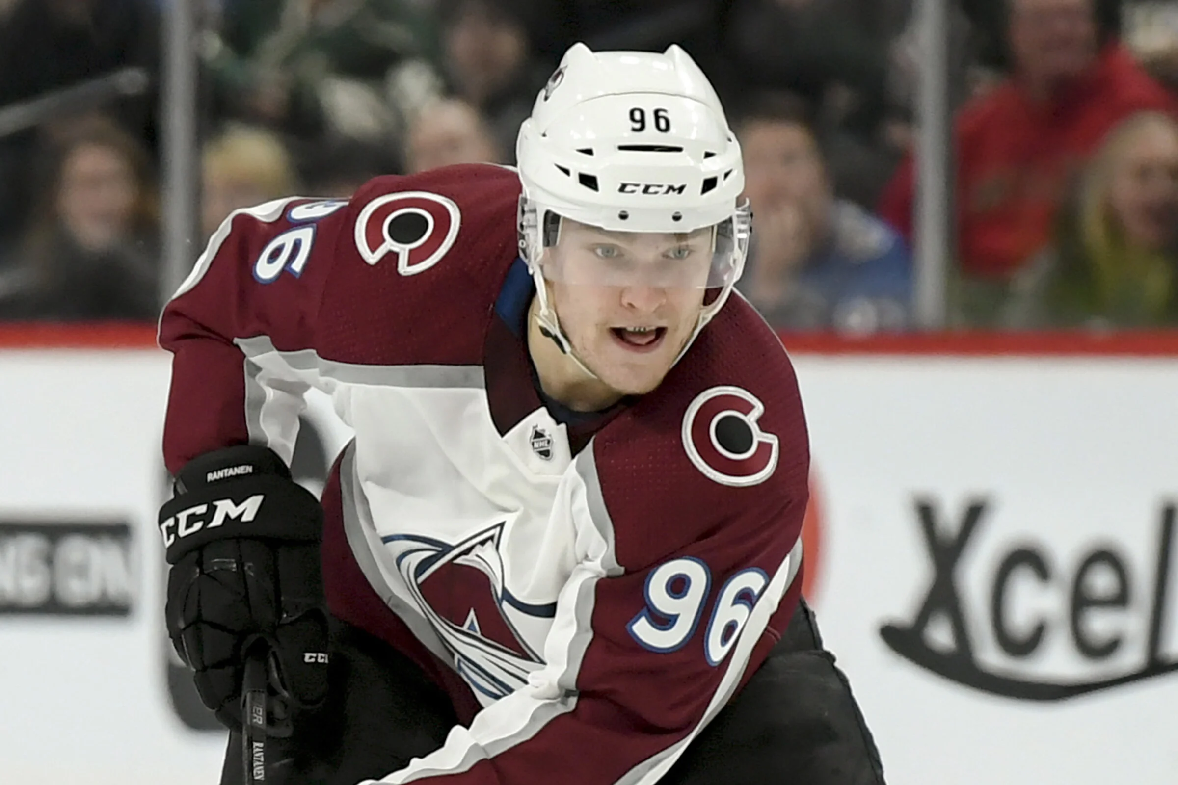 Mikko Rantenen is one of the many remaining free agents who have yet to sign a contract with their team. Photo from The Associated Press.