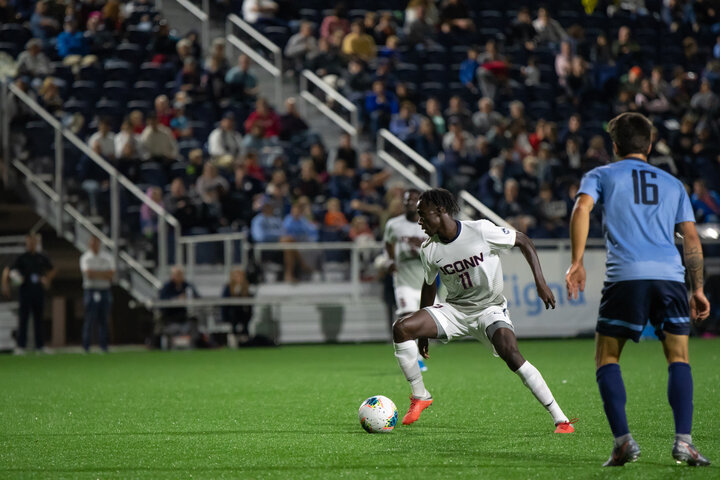 UConn Men's Soccer suffers a hard fought 2-3 defeat to Columbia on Sept. 20. The team has made a comeback with its 3-2 win in overtime against Cleveland State, Cincinnati (4-7-1) lost 2-0 at home to UConn on Saturday. Photo by Kevin Lindstrom / The Daily Campus