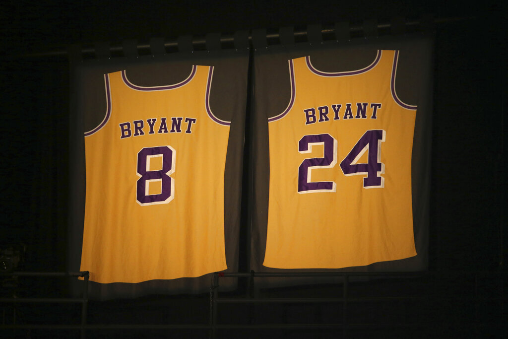 lakers retired jersey numbers