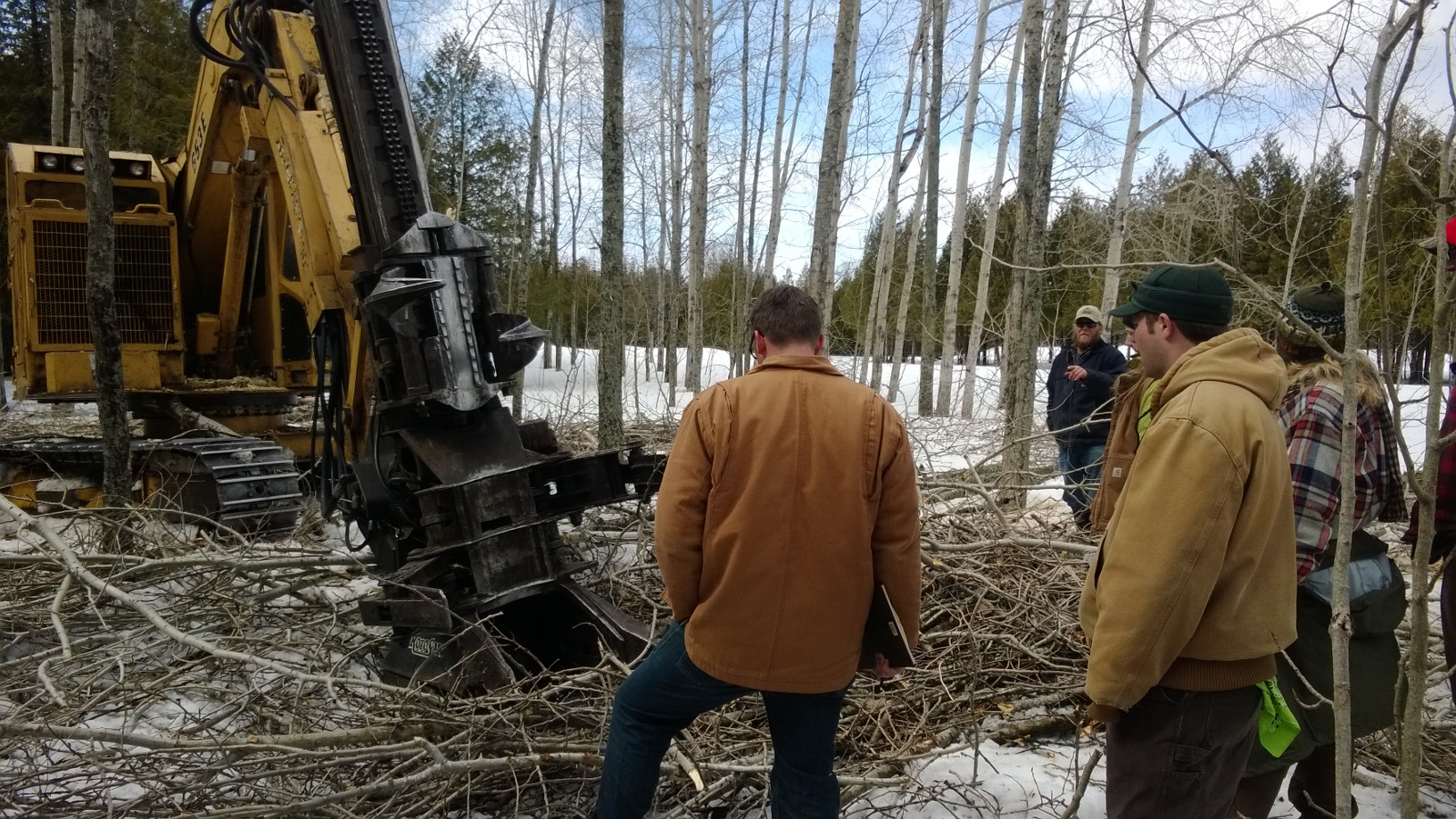  FAP foresters on volume harvest training site