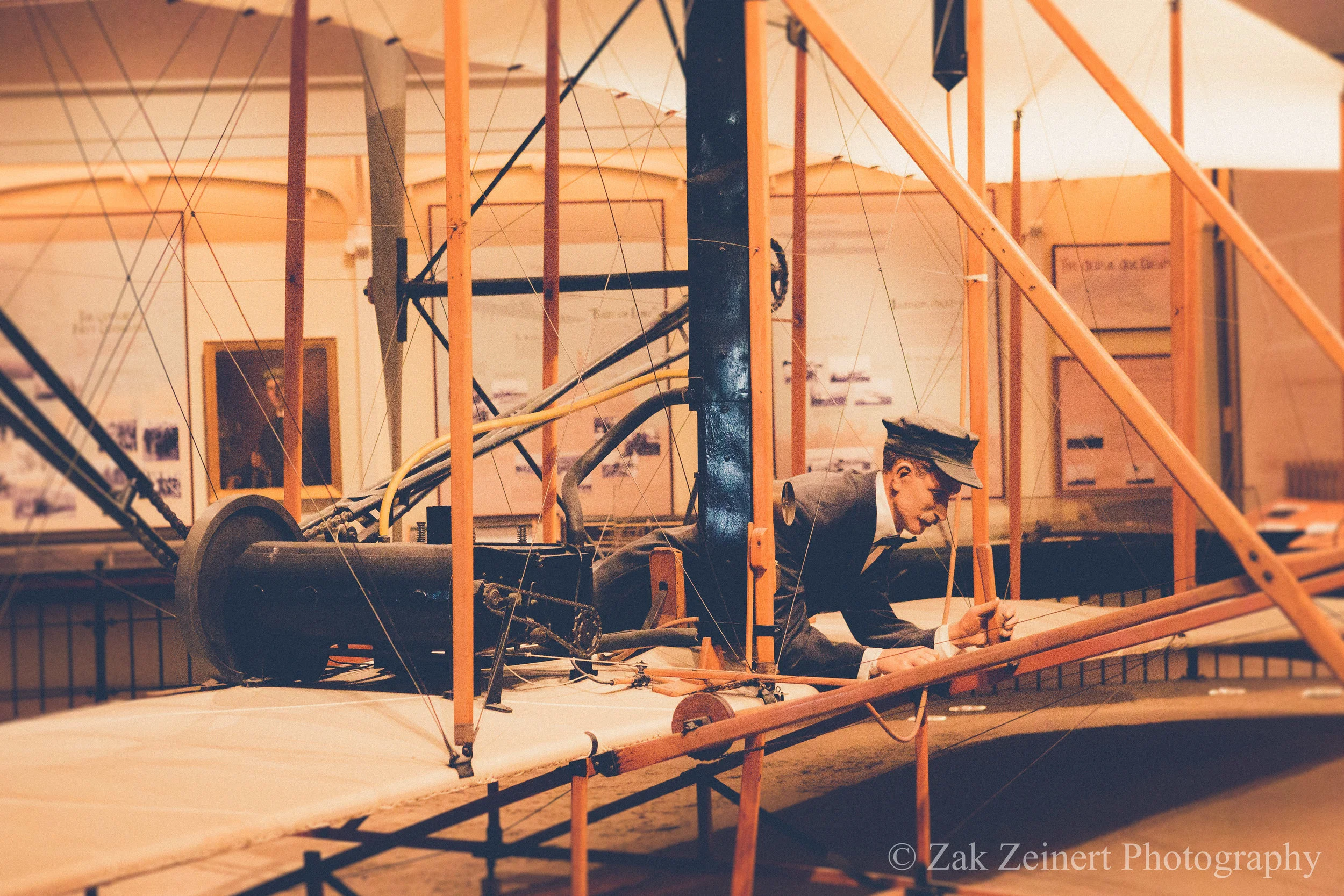 This is the actual Wright Flyer that was flown at Kitty Hawk. Pretty cool to see up close after having just visited Kitty Hawk a few weeks prior
