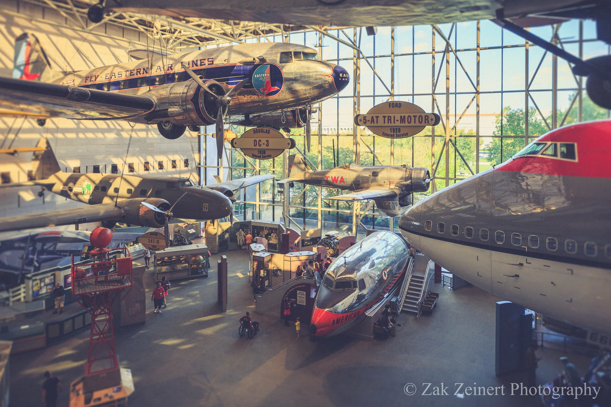 At the Smithsonian Air and Space Museum