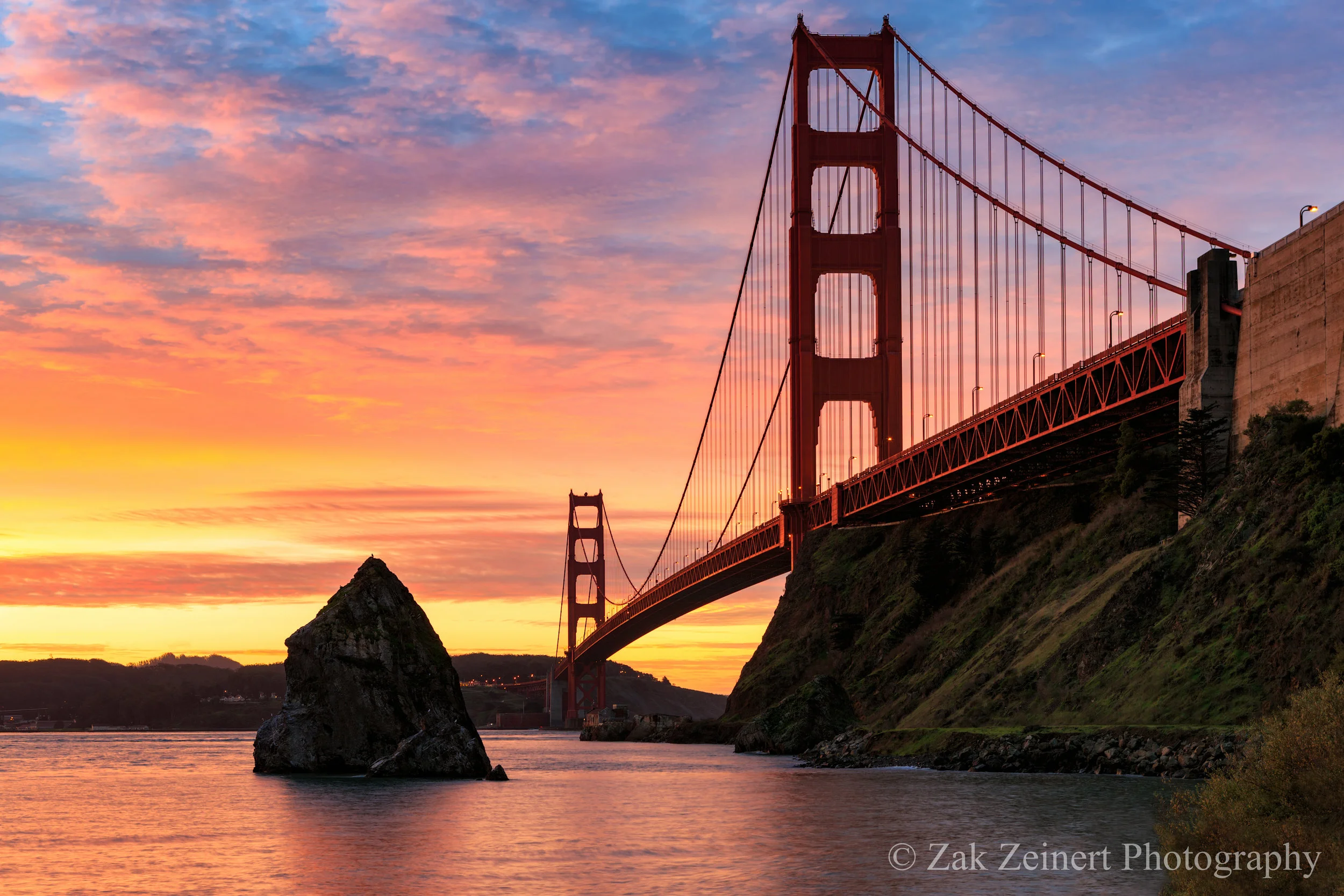 Golden Gate Bridge at Sunrise not far from where I slept the previous night