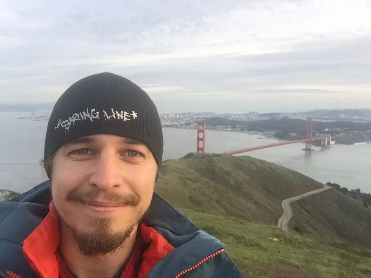 At Marin Headlands shooting the Golden Gate Bridge