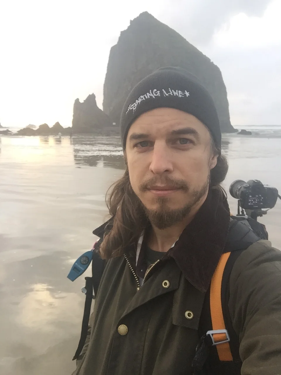Out shooting at Cannon Beach