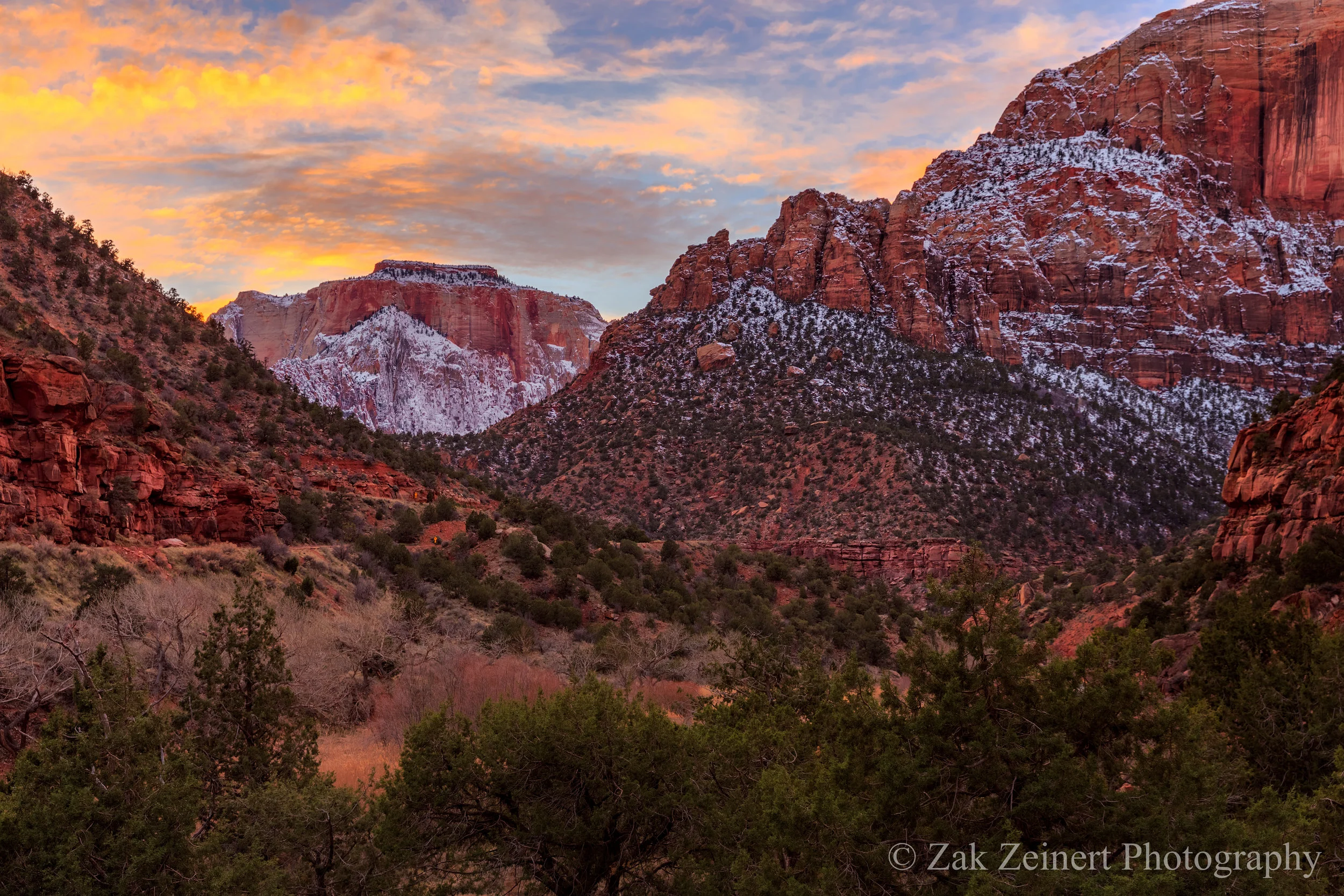 Sunset in Zion