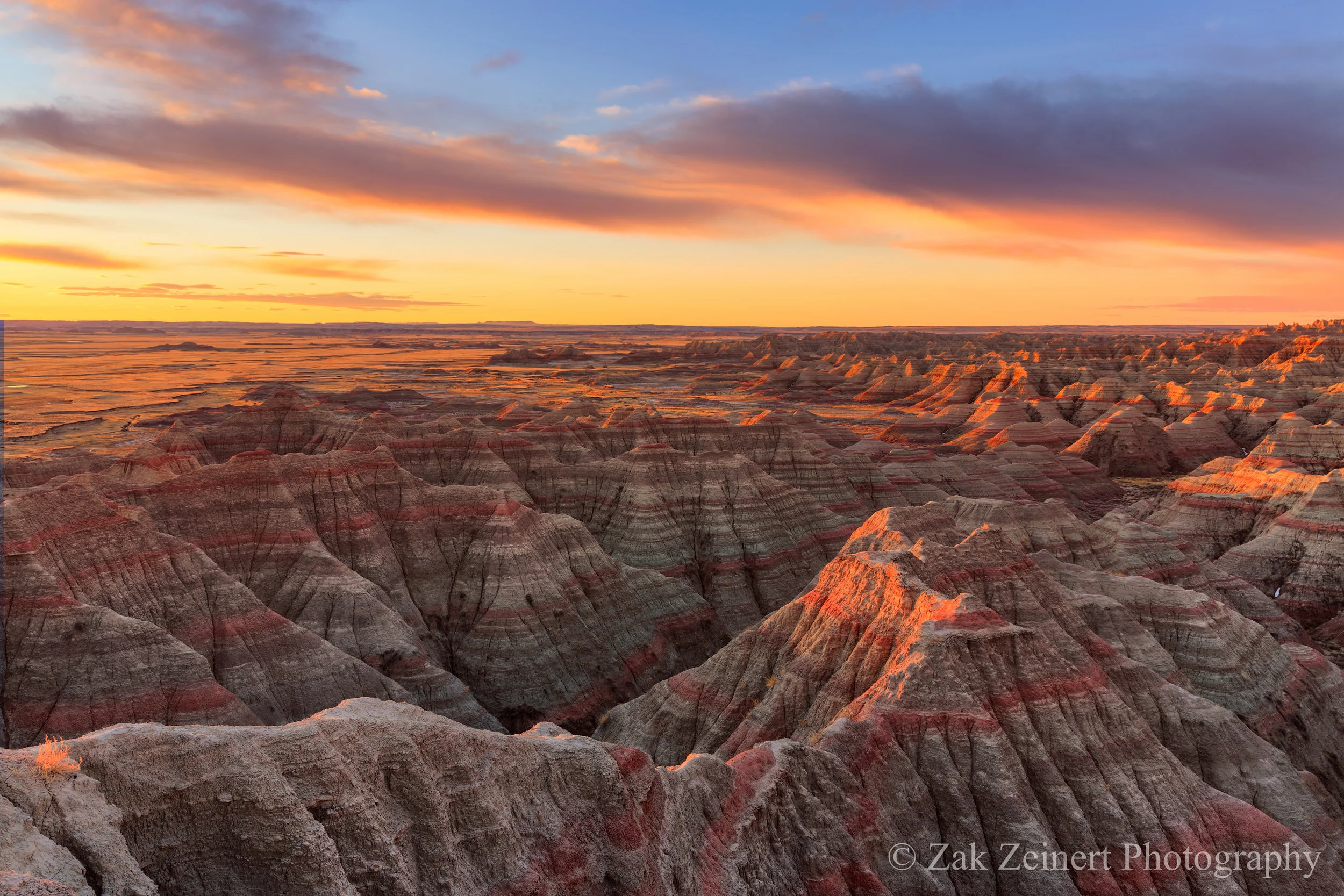Sunrise in the Badlands