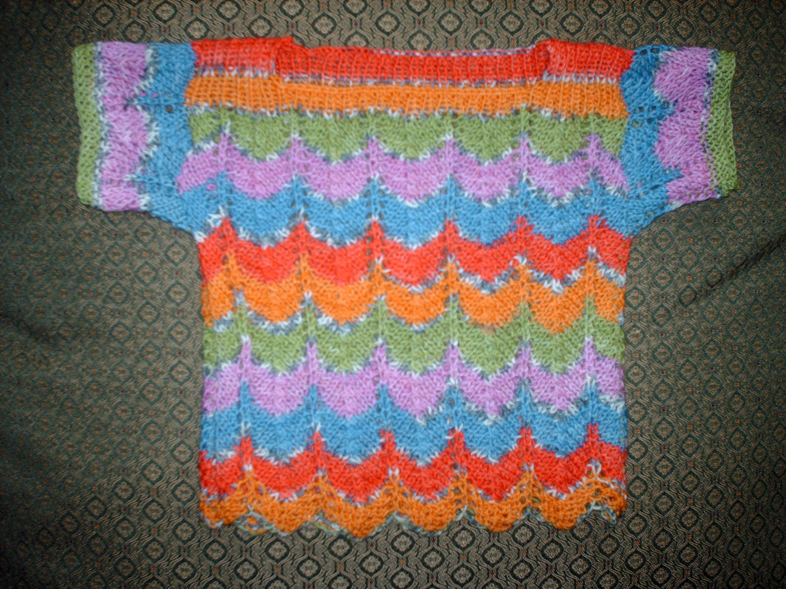 striped baby sweater