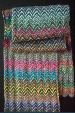 Zick Zack Pattern : Knit in Lang's Mille Colori Baby