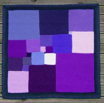 Square Deal : the smallest possible example of a square divided into smaller squares, where the sides of each of the squares are all whole numbers, and where no two squares are the same size. Photograph: Pat Ashforth