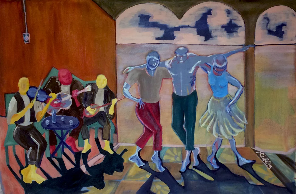 The Dance of Life Oil on canvas, 70x42 cm / 27x16.5 inches