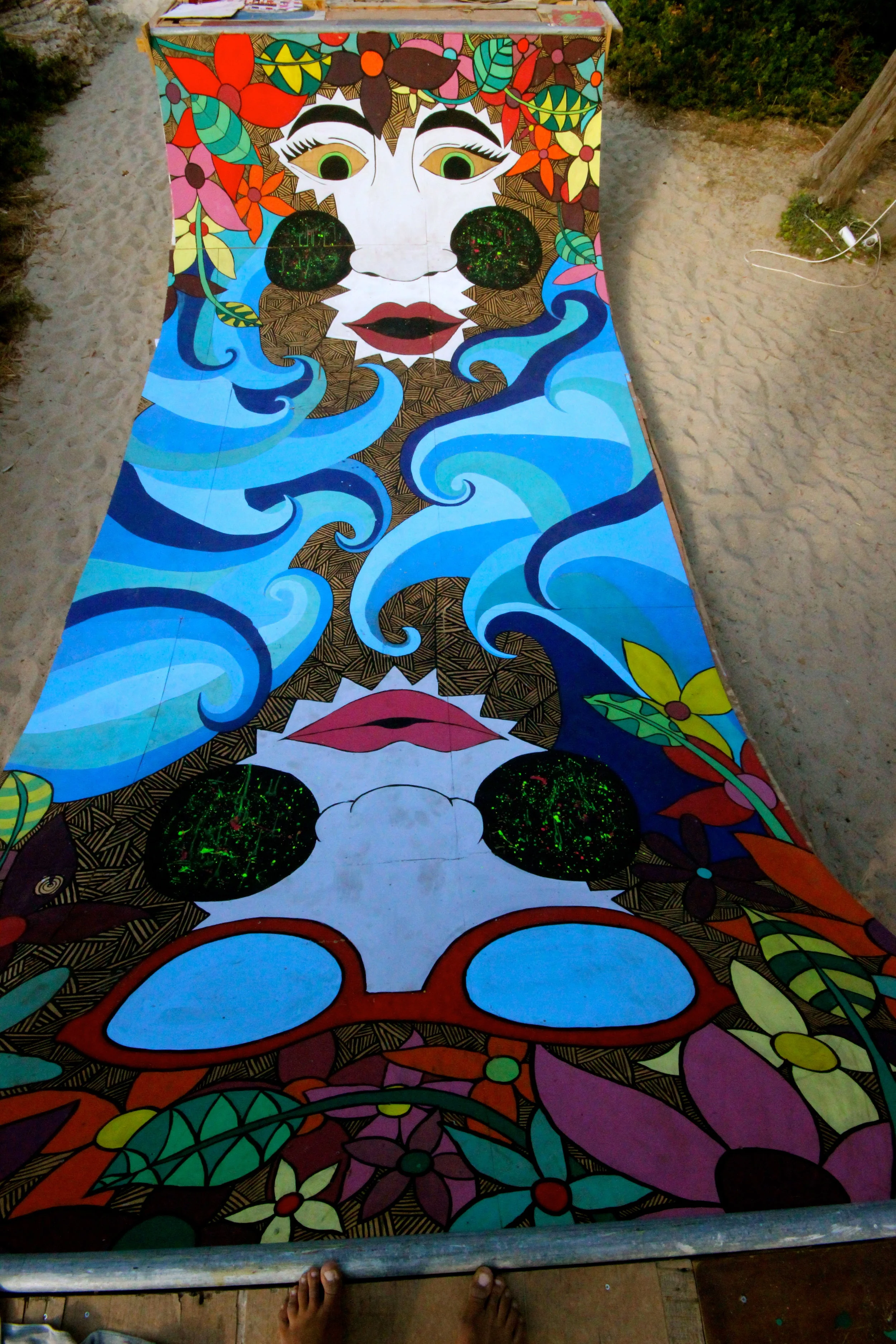Salty Hippy Miniramp Construction: Zachos Varfis August 2012, Ikaria Island Greece