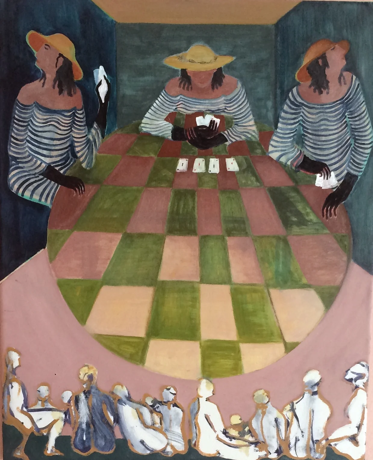 Theatre of the Fates Oil on canvas, 45x55cm / 17,7x21,6 inches