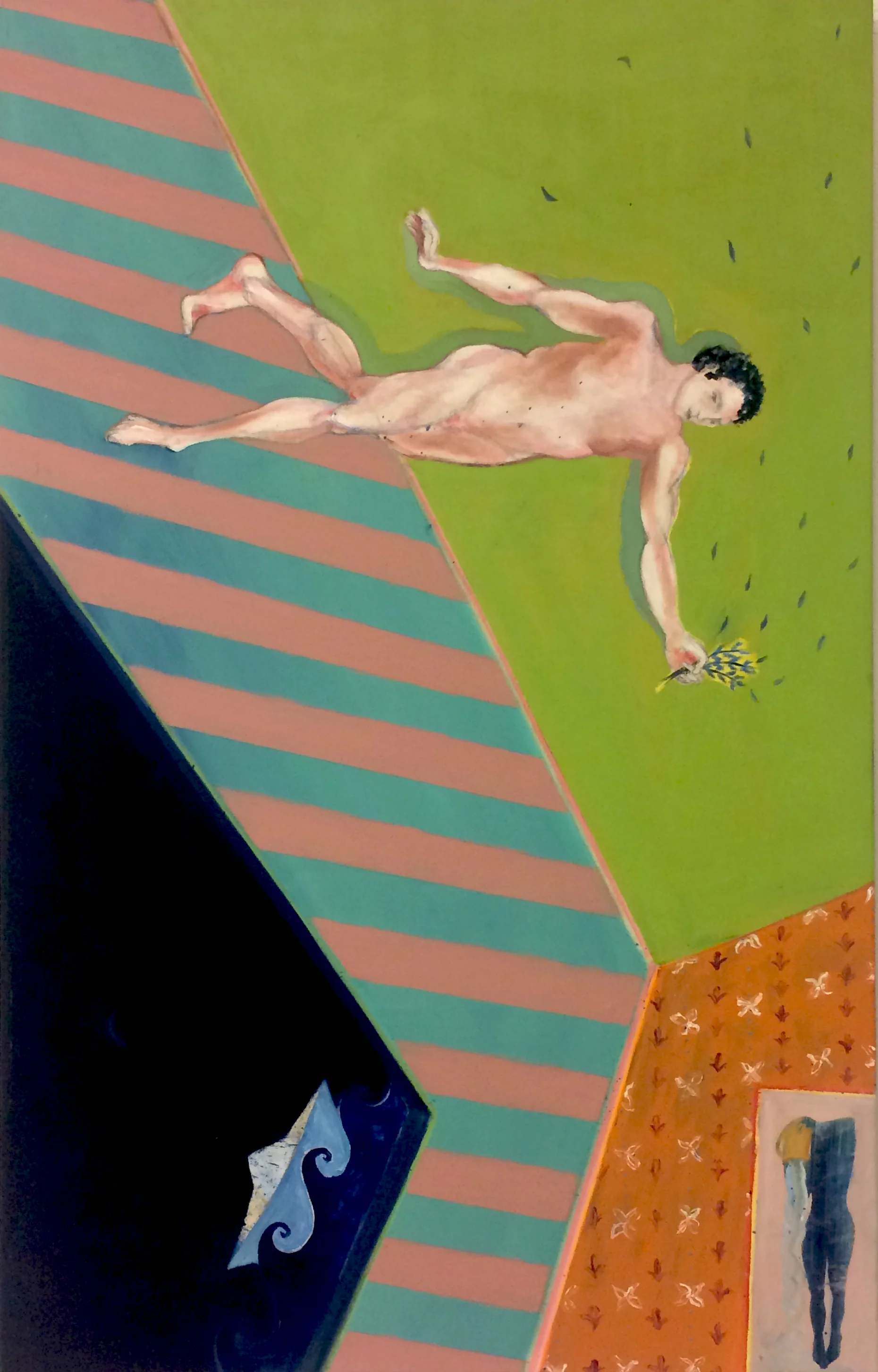 Irinoforos (Peace Carrier) Acrylic and oil on canvas, 70x110cm / 27,5x43,3 inches